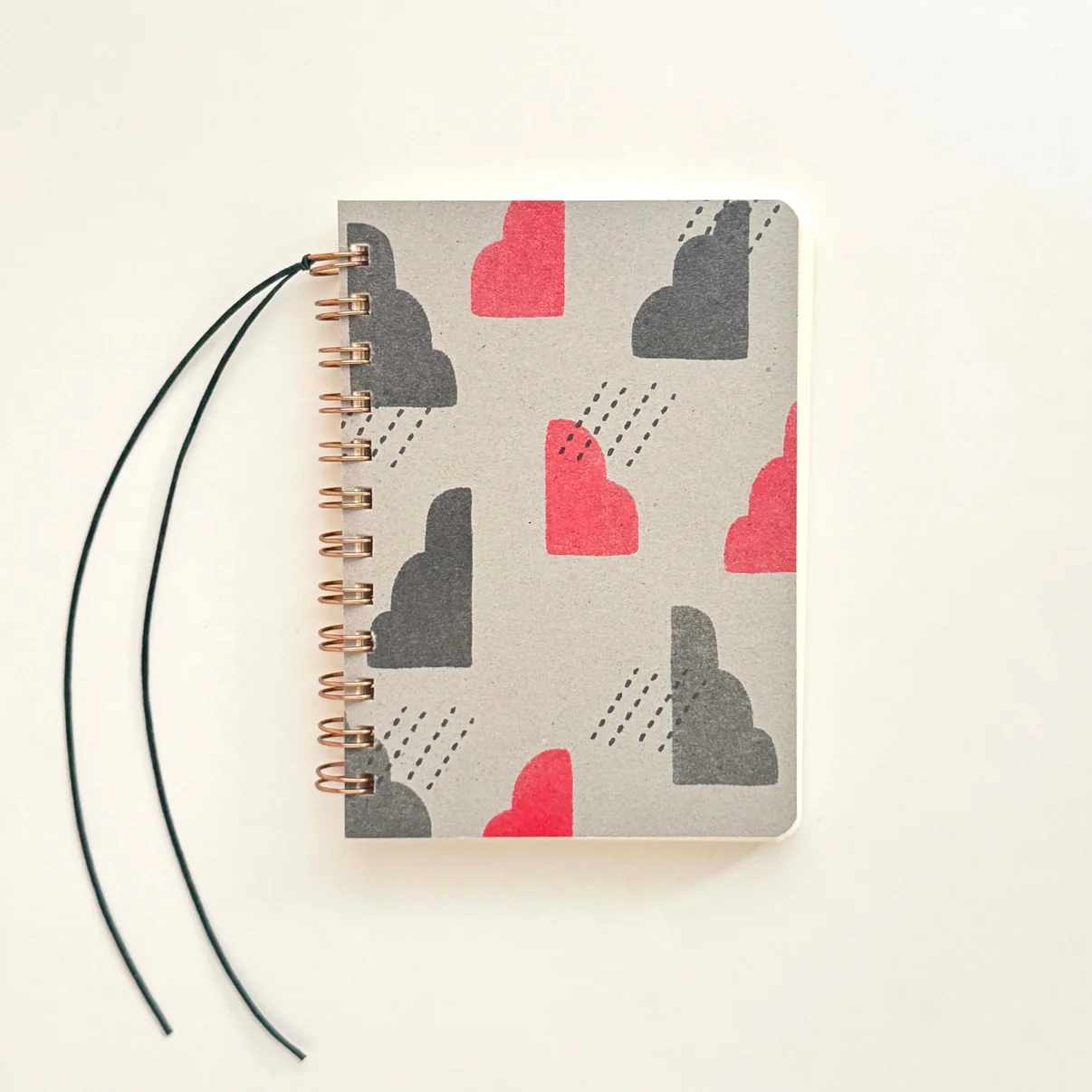 綁線環裝筆記本 雲朵 / 水縞 / 日本