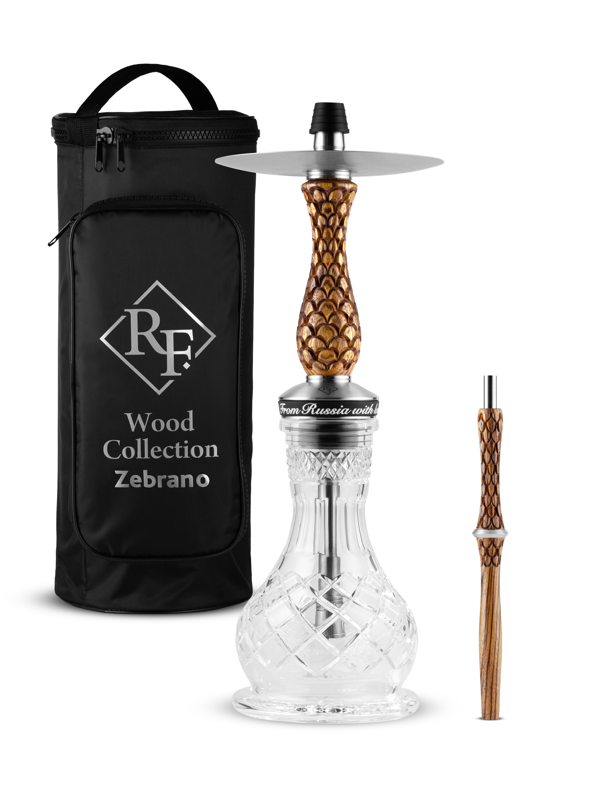 RF hookah - mini-wood - zebrano