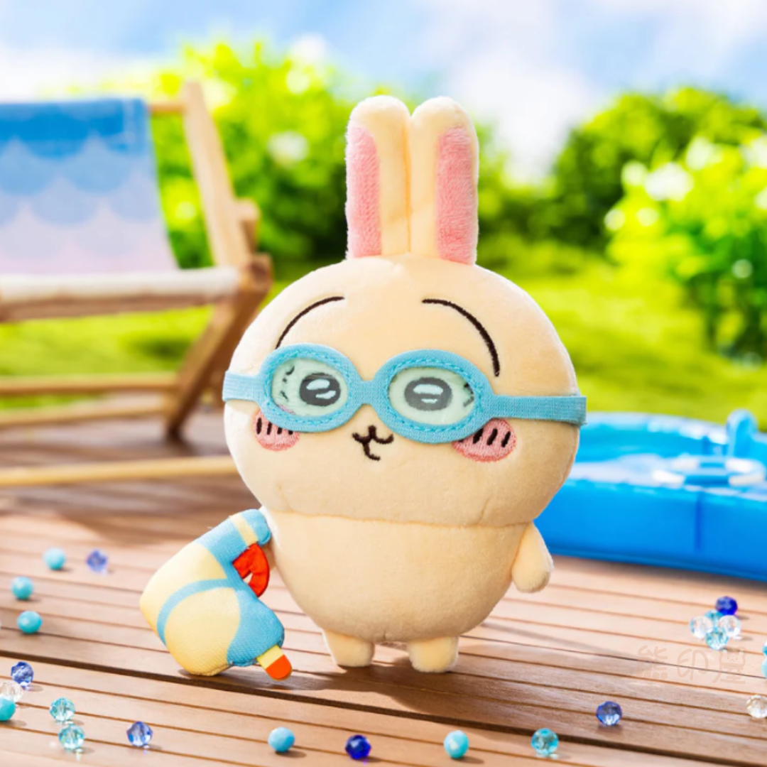 Chiikawa 泳鏡兔子款毛公仔掛飾吊飾