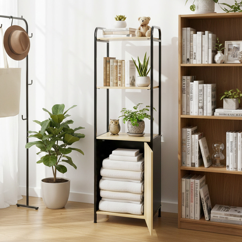 【AOTTO】簡約設計四層夾縫收納架(AS-033)