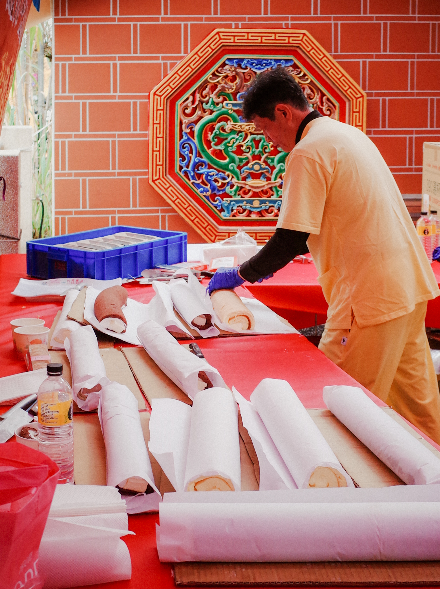 三星慈皇宮的飯後甜點是著名的奶凍捲