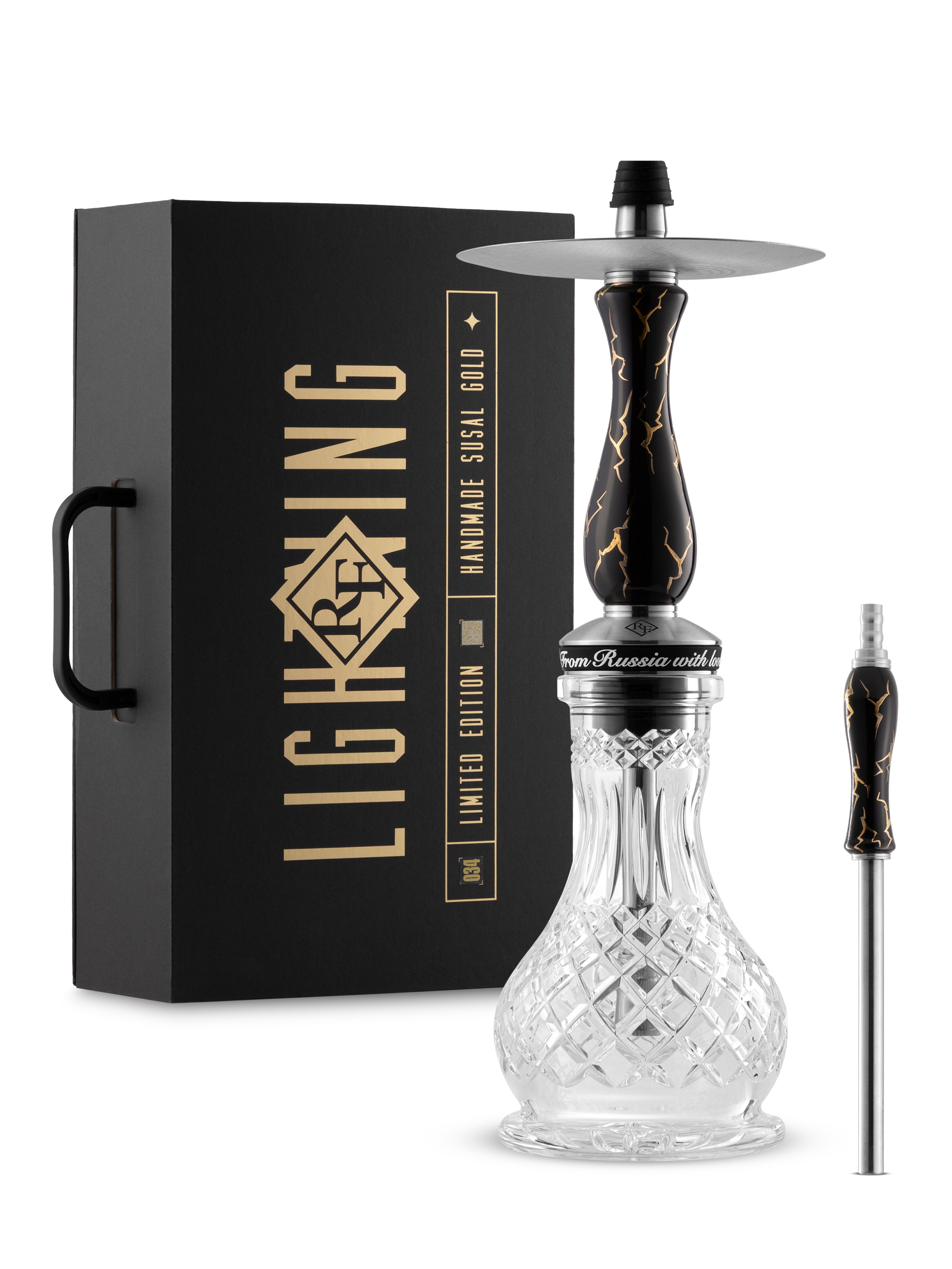 RF hookah - lighting - black - set