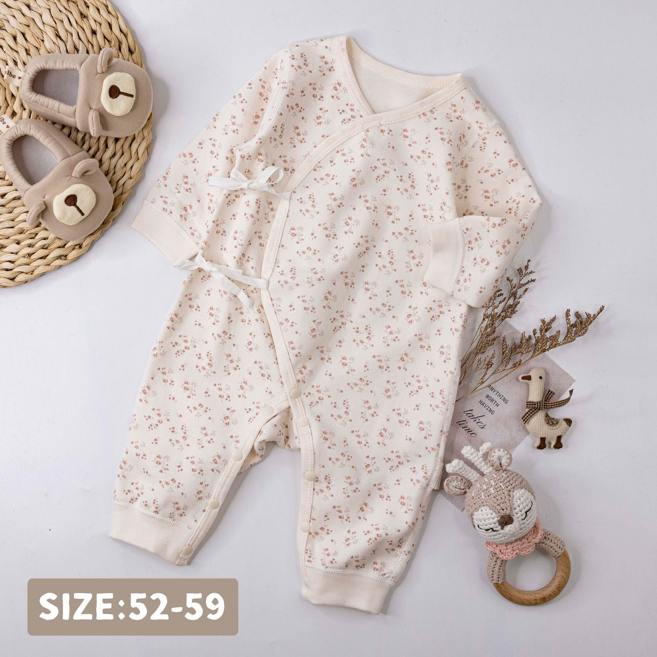 純淨系列【T3107】甜美碎花開襟式連身衣