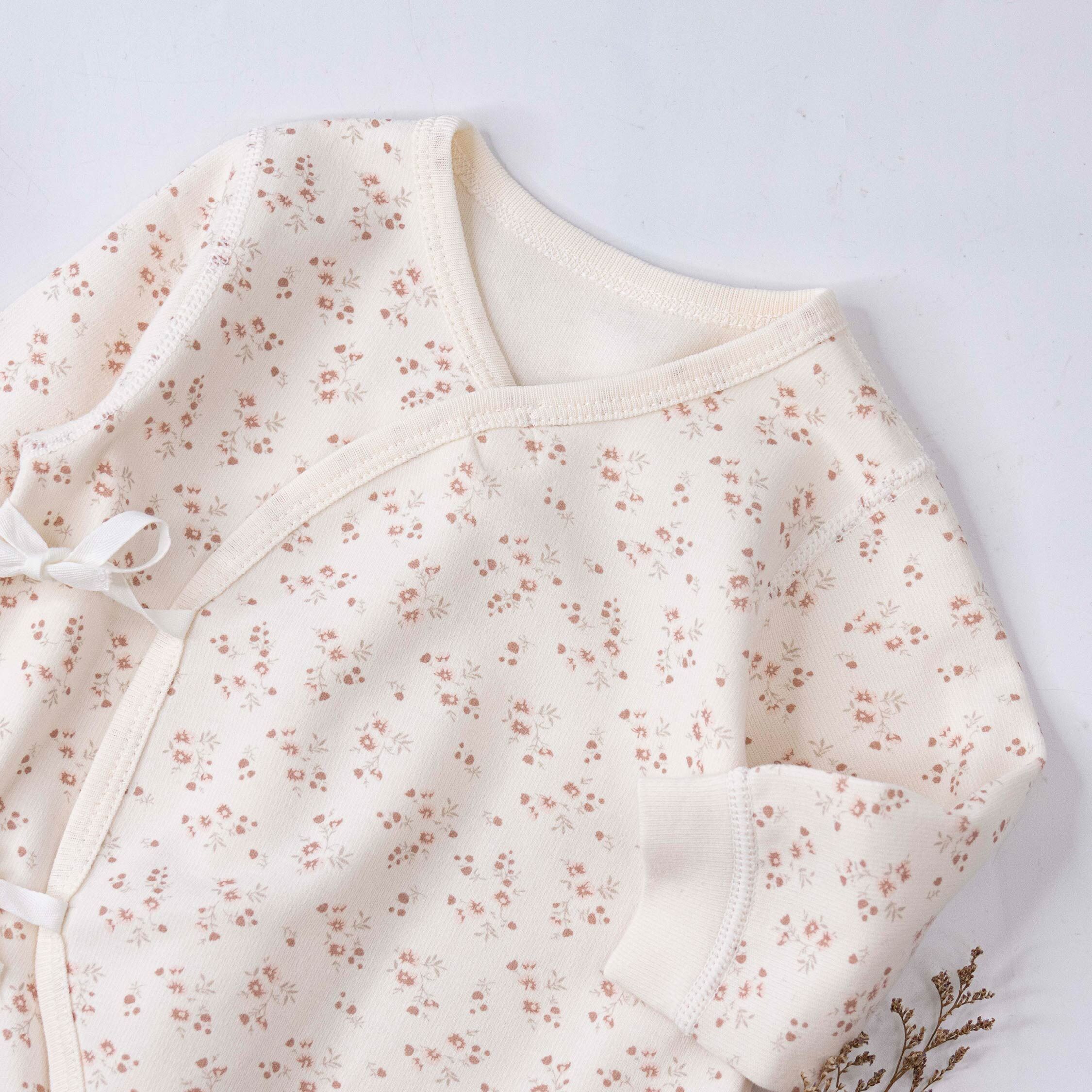 純淨系列【T3107】甜美碎花開襟式連身衣