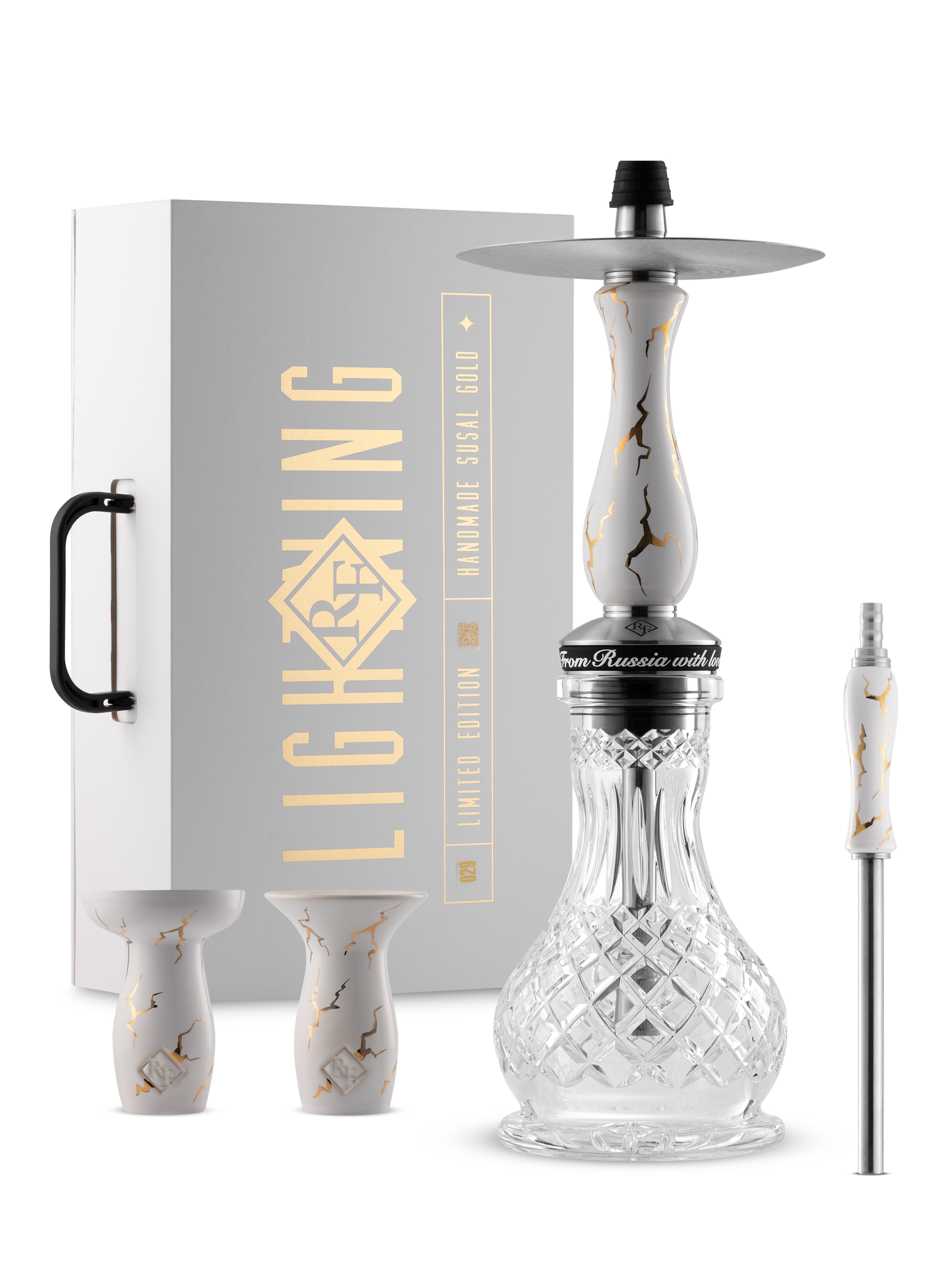 RF hookah - lighting - white - set