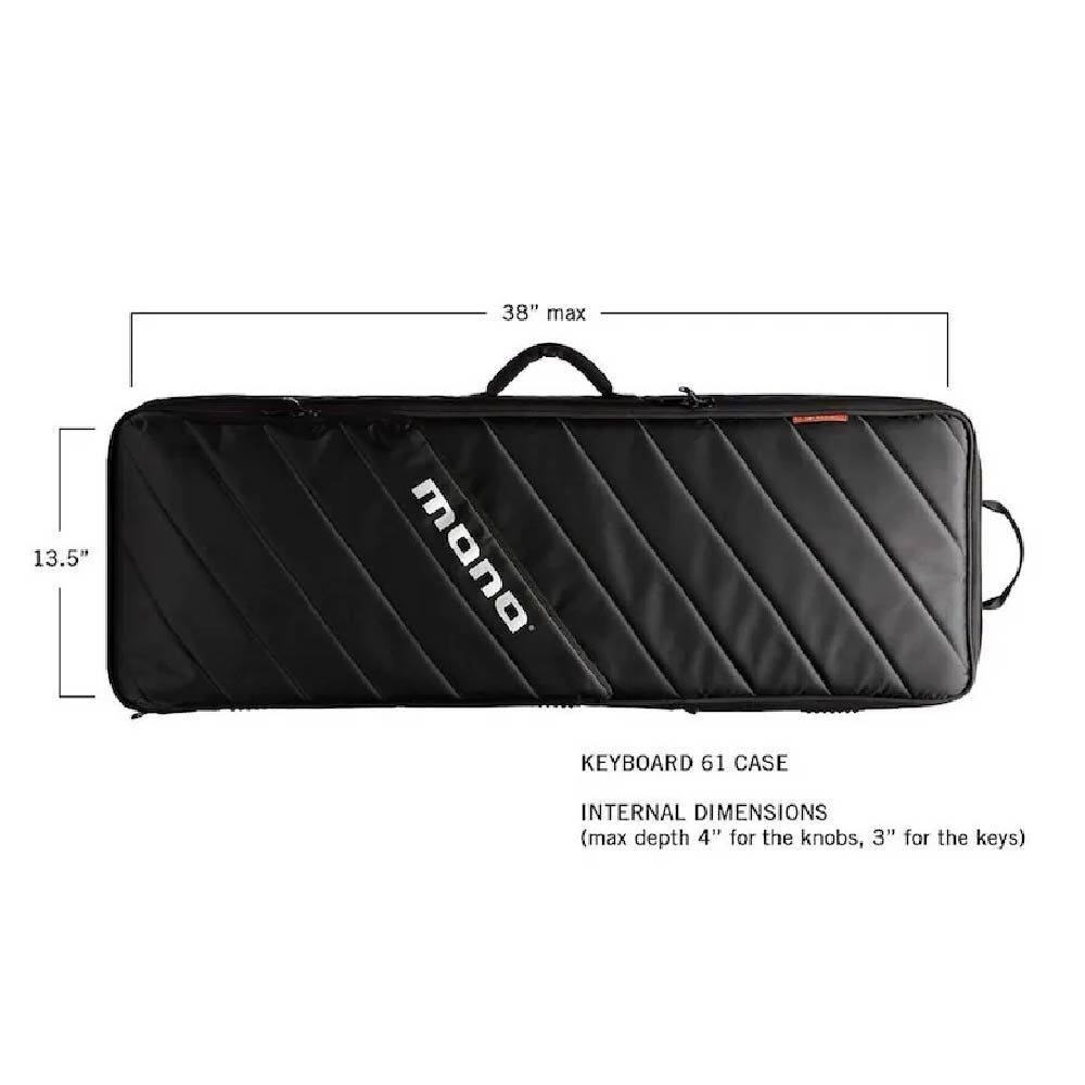 MONO MONO / M80-K61-BLK 61鍵 鍵盤琴袋 第 6 張圖片｜三峽鍵盤 / 鋼琴