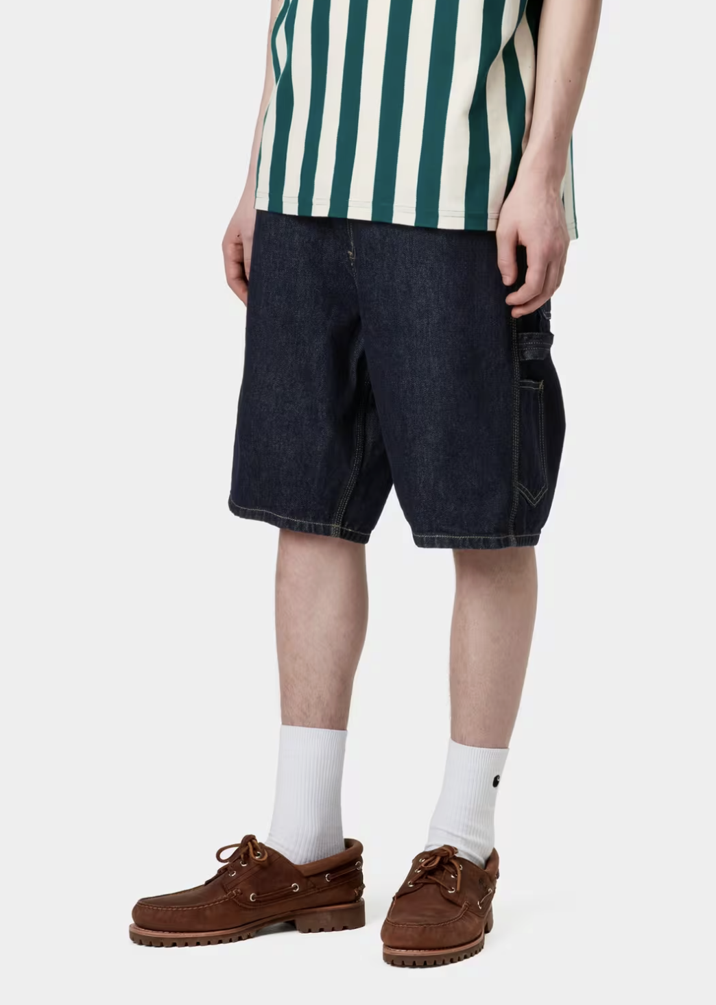 [Instock] CARHARTT WIP SINGLE KNEE SHORT | BLUE RINSED