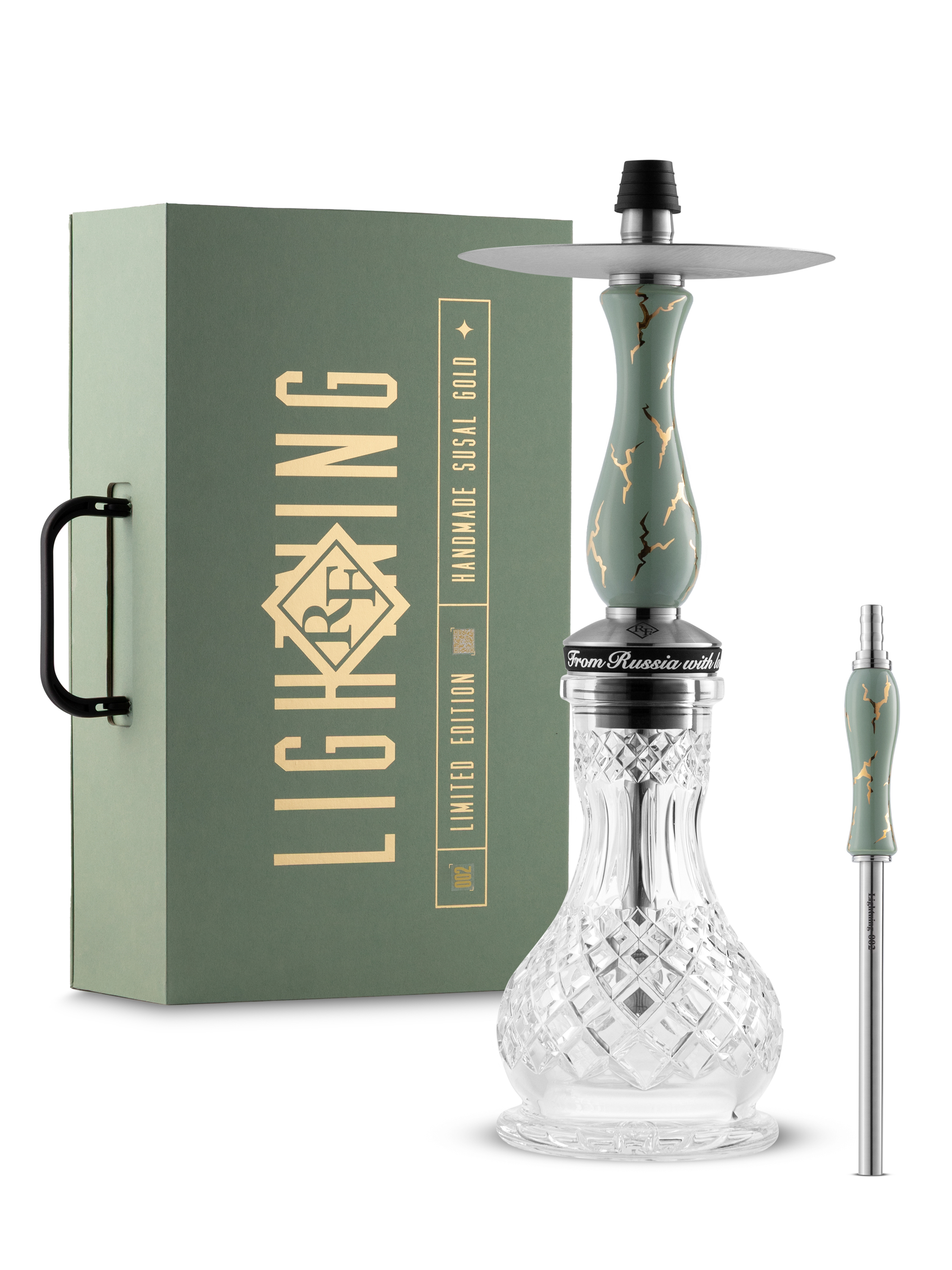 RF hookah - lighting - green - set