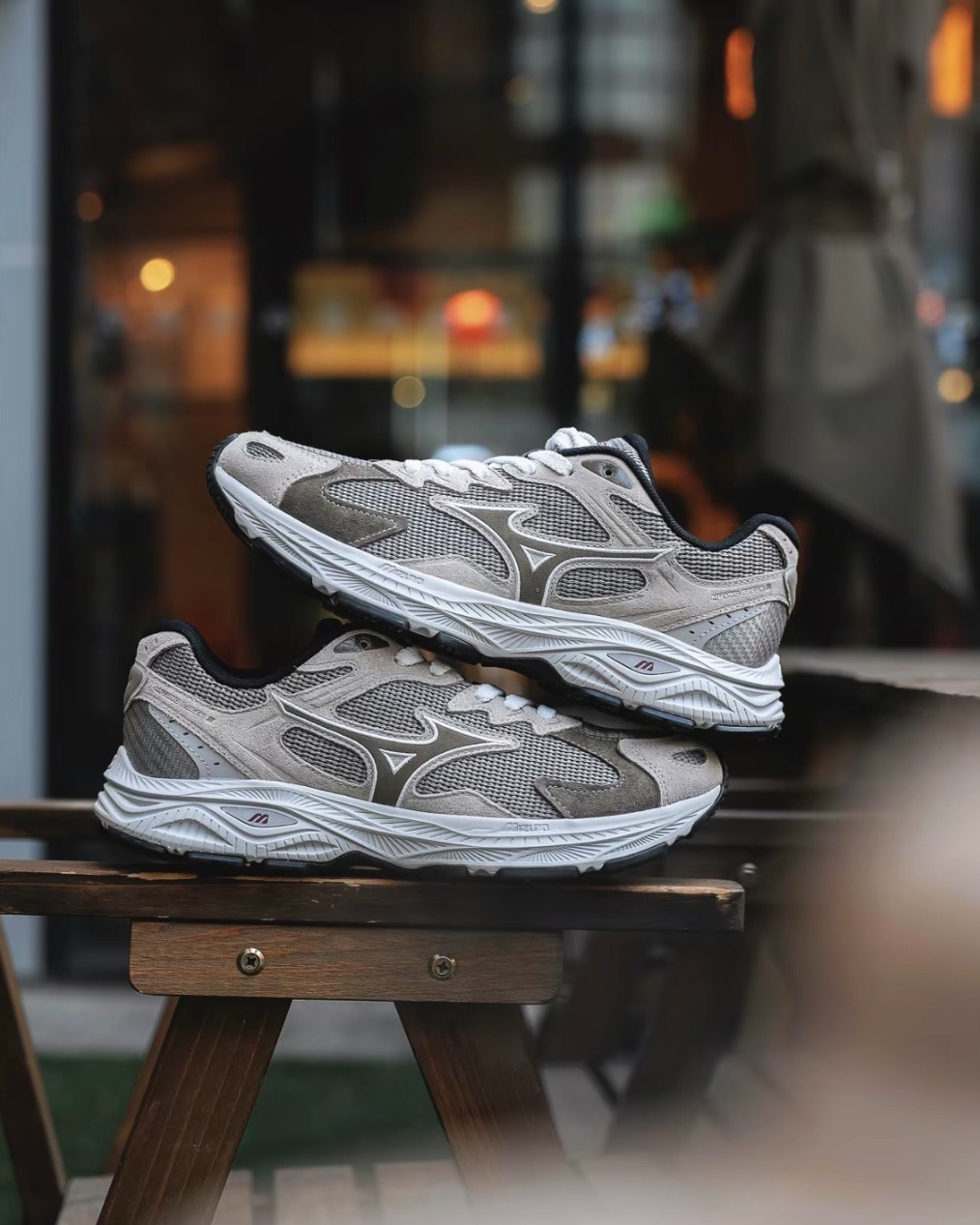 #代購 MIZUNO RACER S 美津濃 復古 慢跑鞋 青木灰 D1GH253507