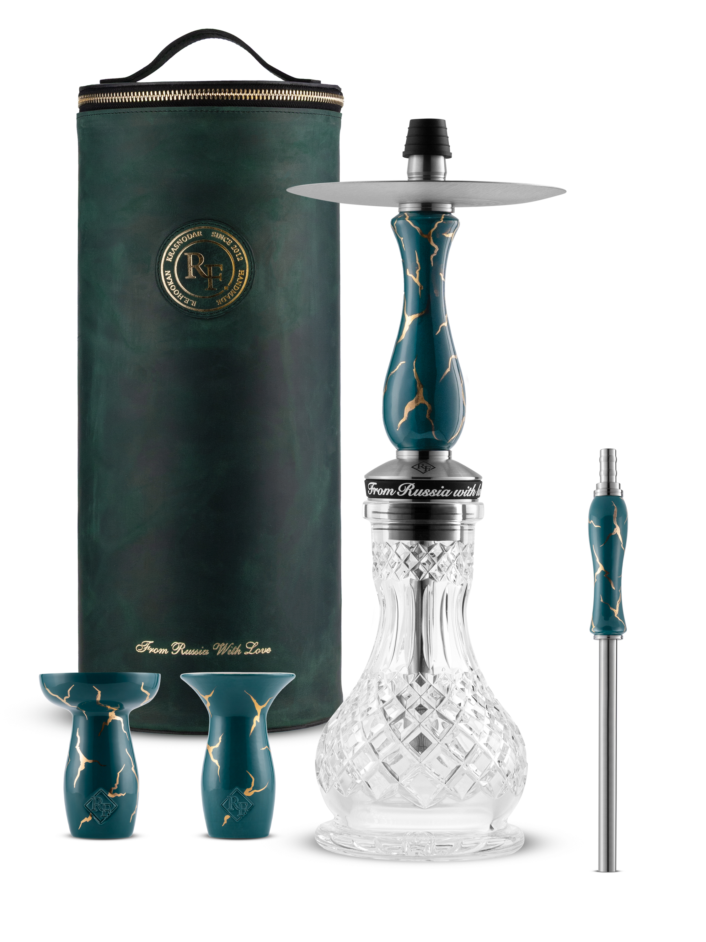 RF hookah - lighting-limited - green - set