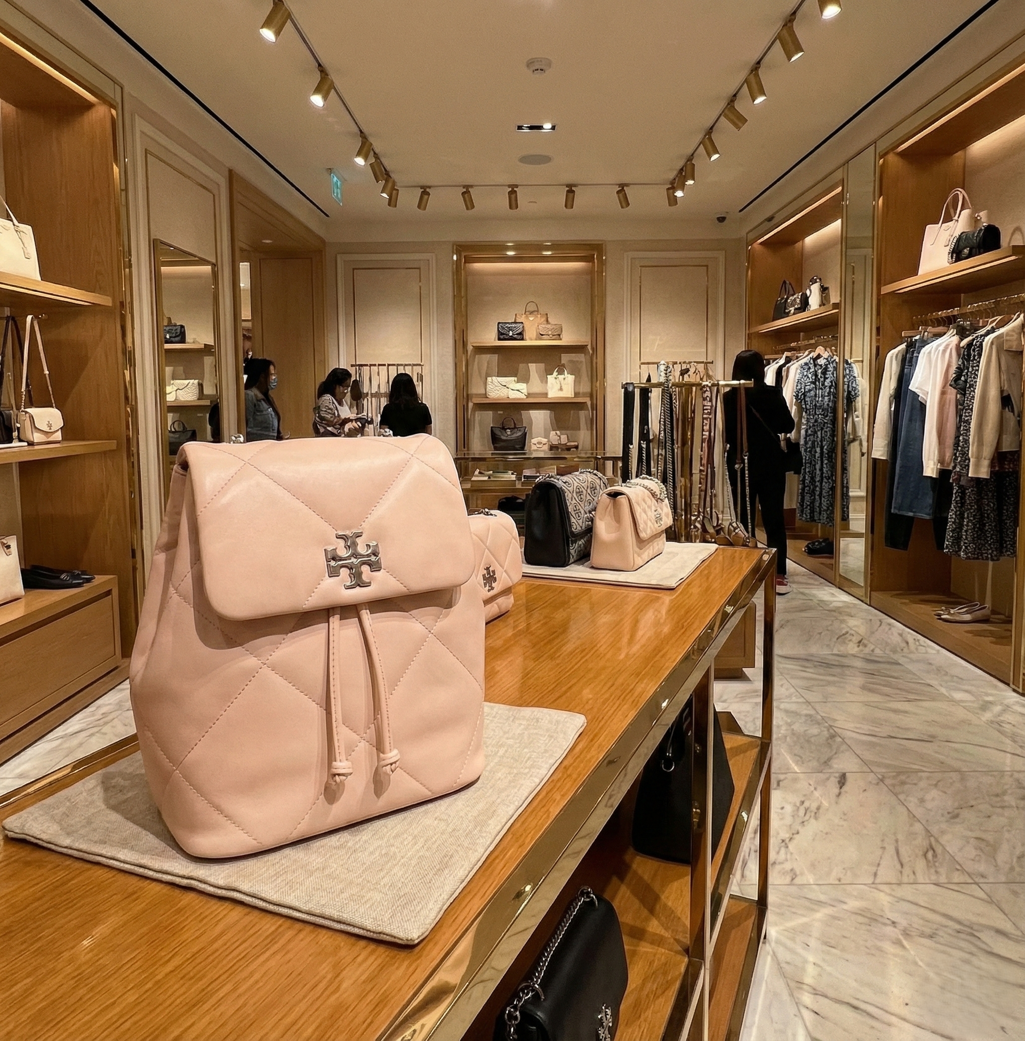 【預購】TORY BURCH H022309 經典菱格紋復古後背包