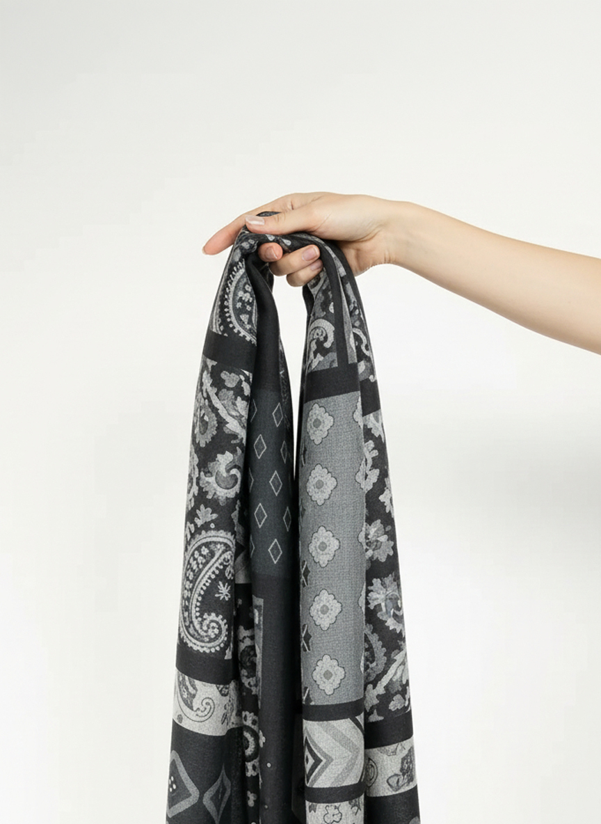 義大利幾何圖紋披肩