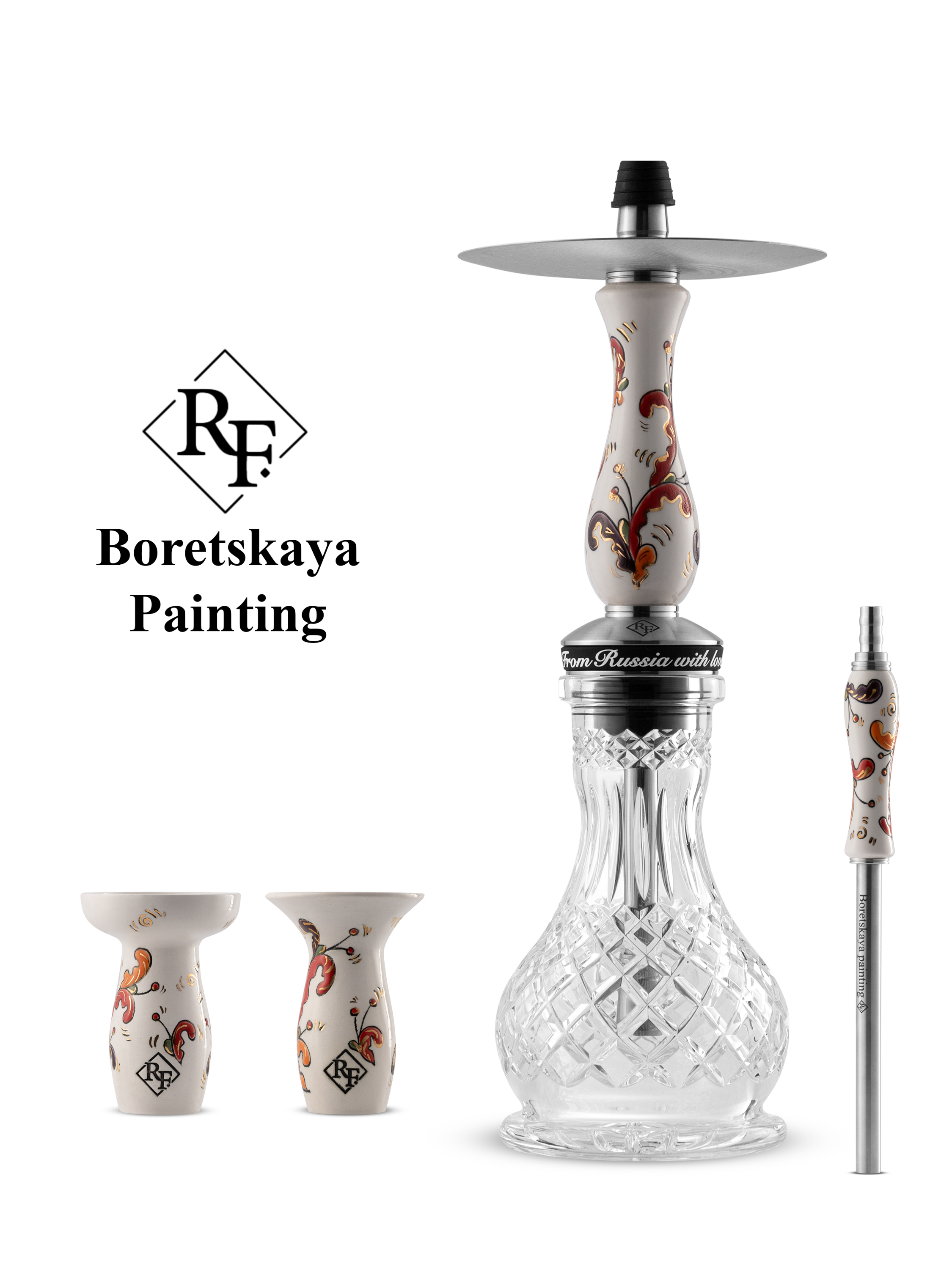 RF hookah - handmade-painting - boretskaya - set