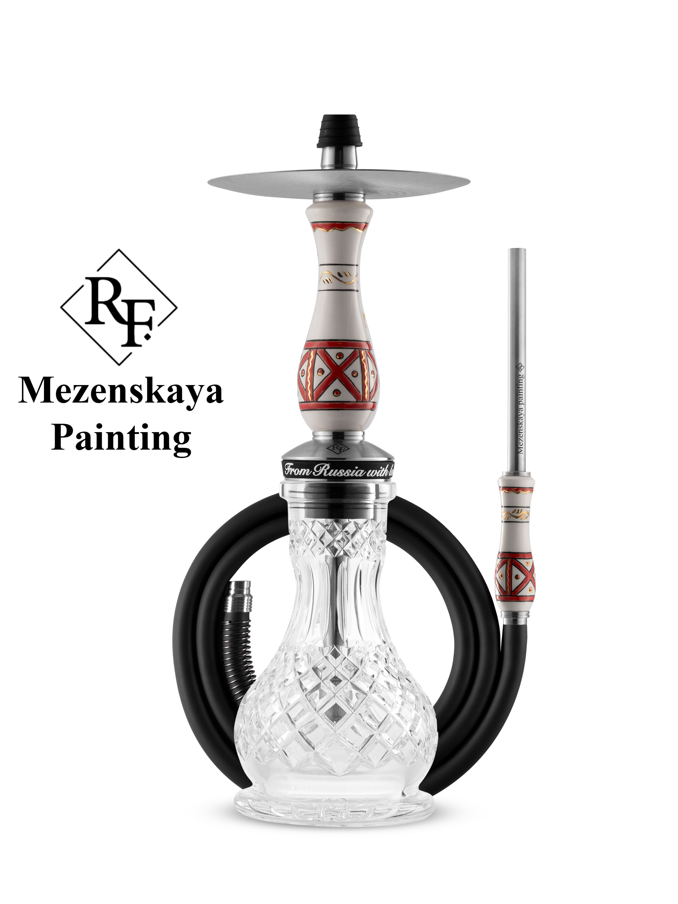 RF hookah - handmade-painting - mezenskaya - set