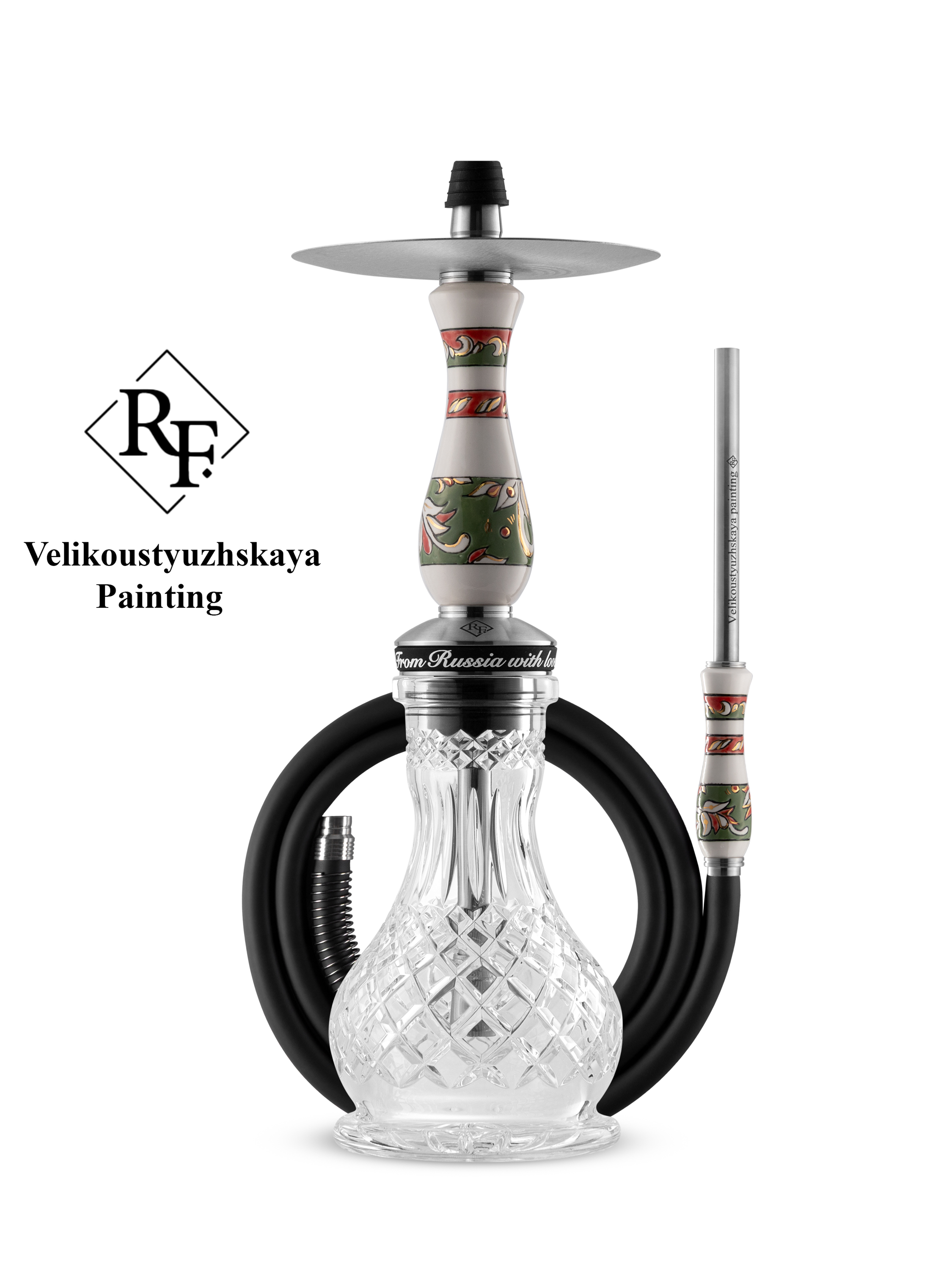 RF hookah - handmade-painting - velikoustyuzhskaya - set