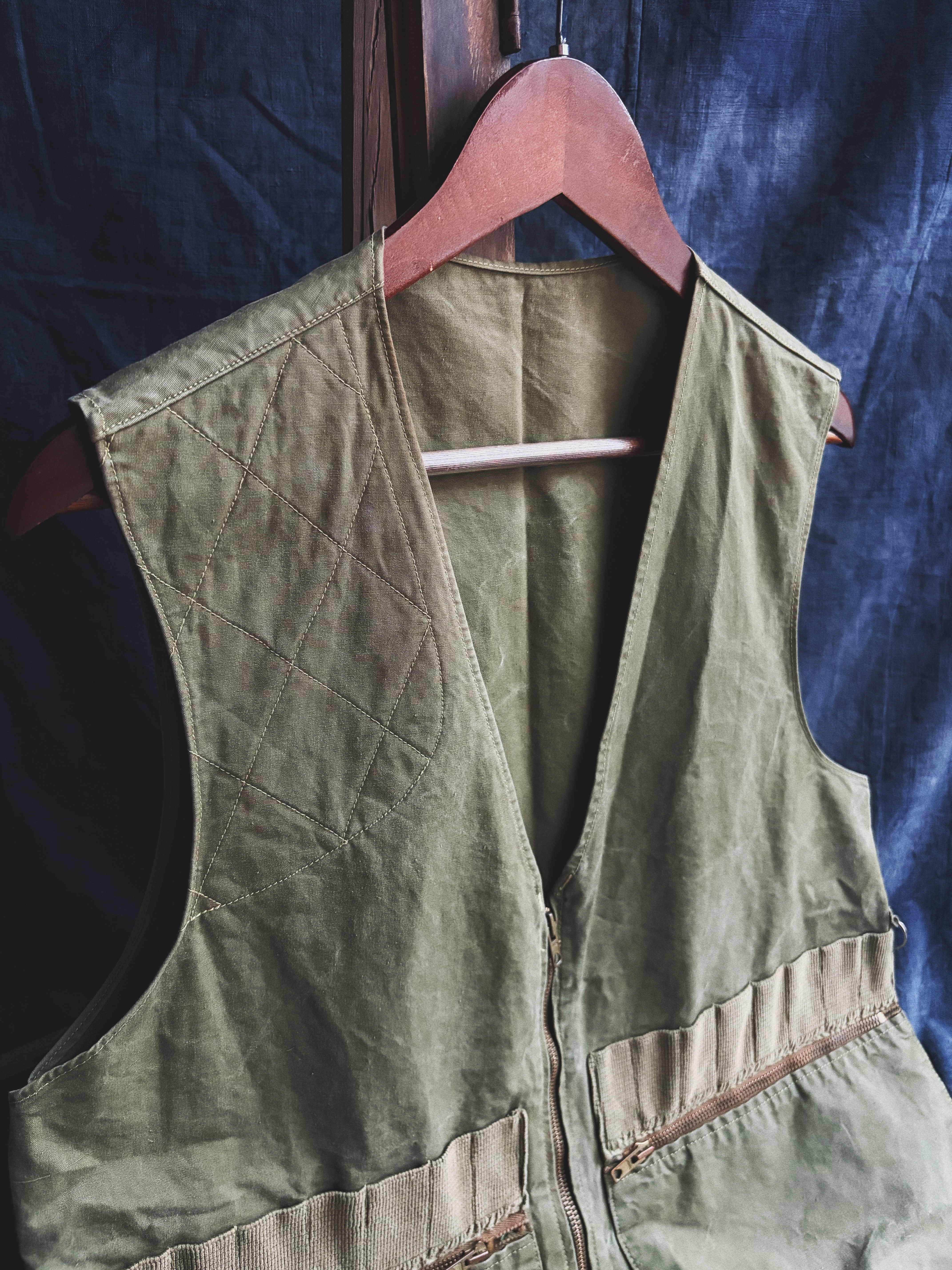 60s French Hunting Vest / 1960年代 法國狩獵 工作背心