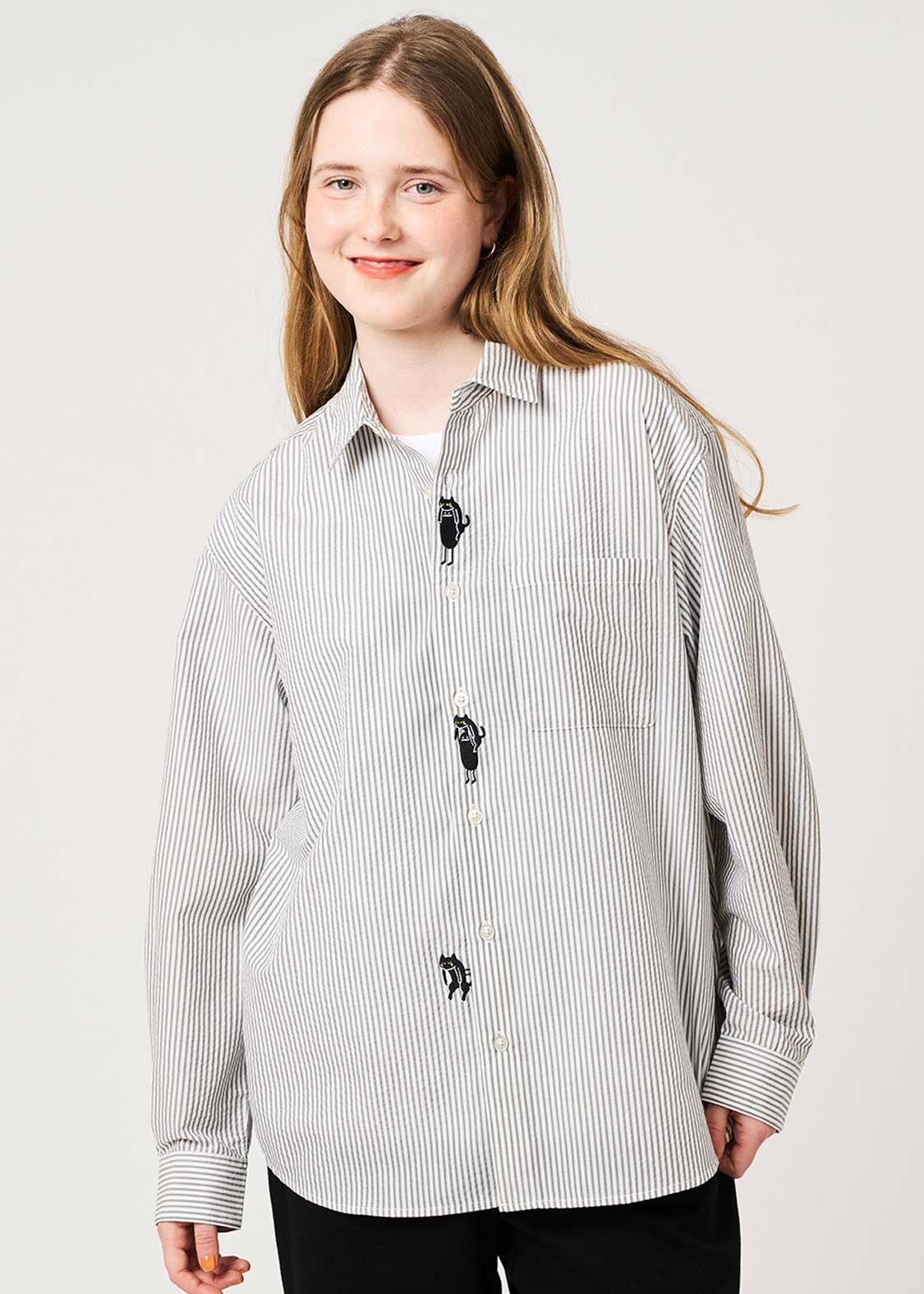 日本預訂 graniph GH Neko Kaburi Beautiful Shadow | Loose Shirt