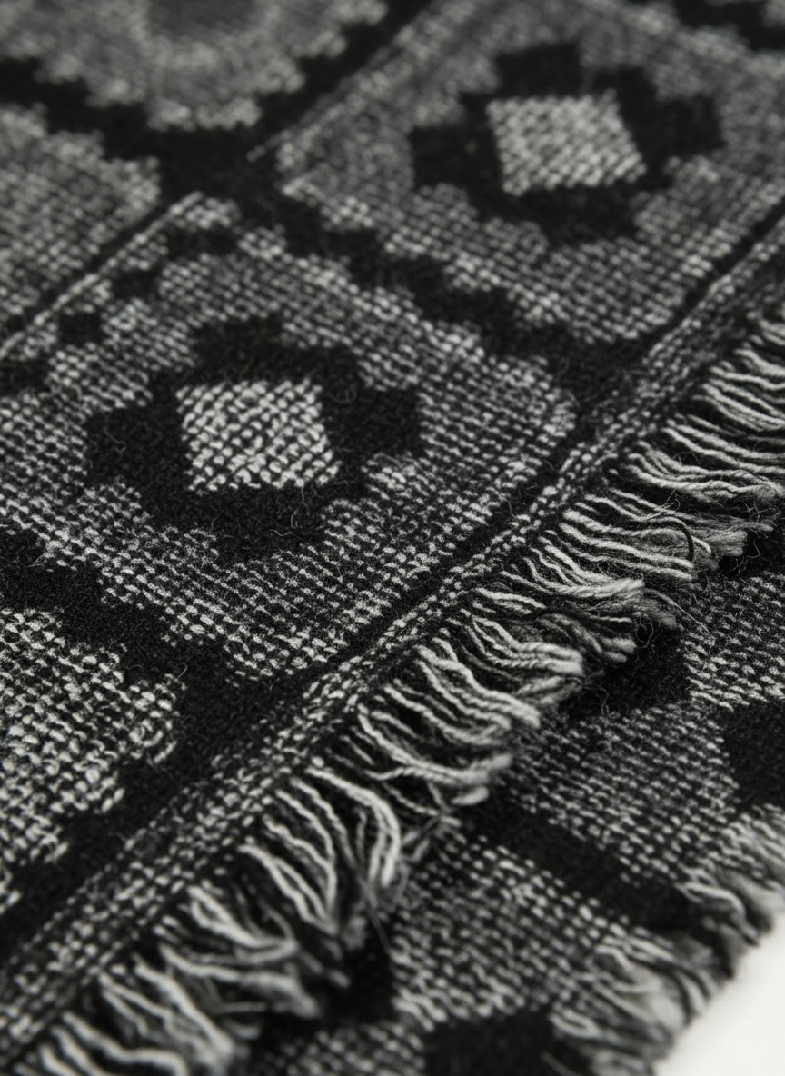 義大利圖紋小圍巾