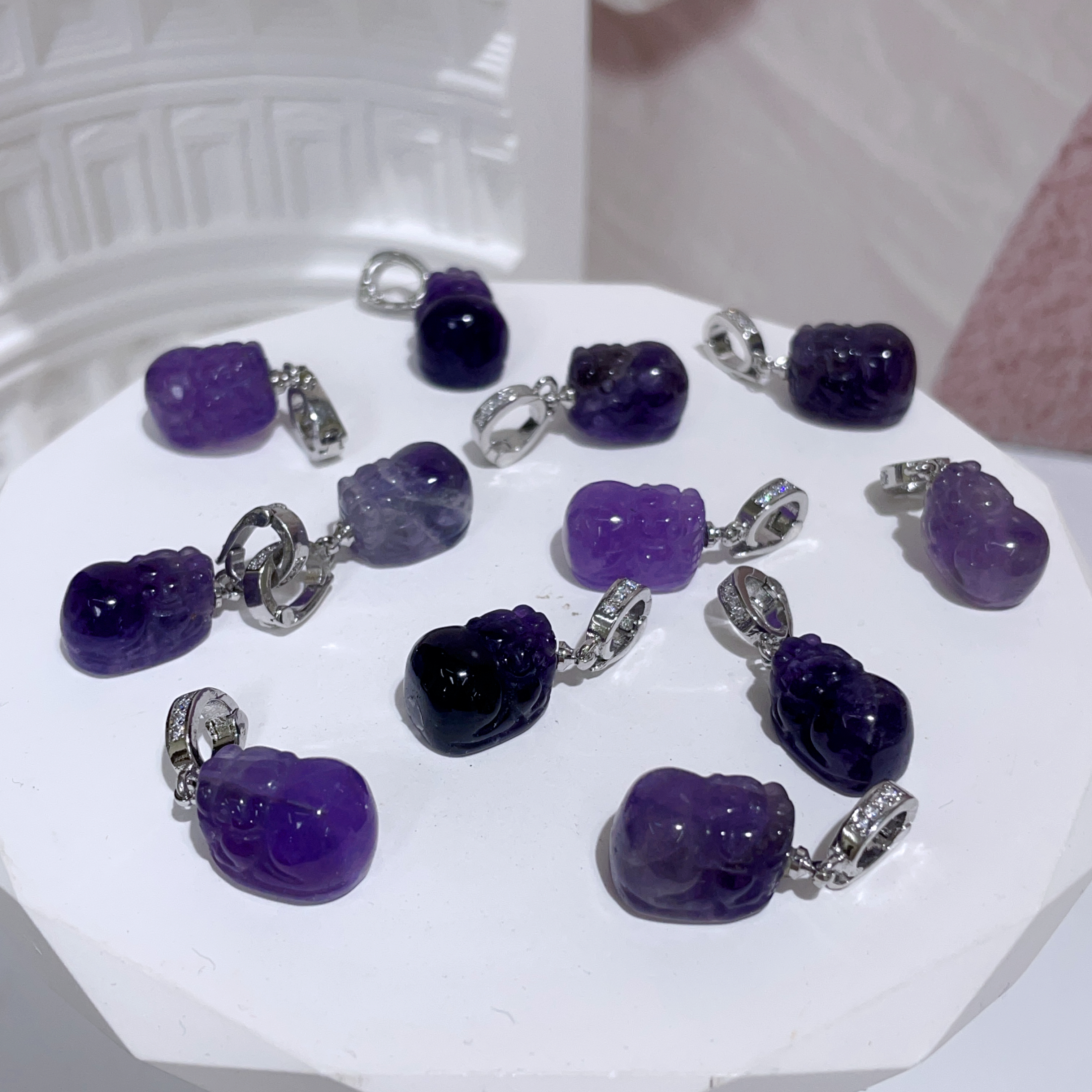 紫水晶貔貅吊墜