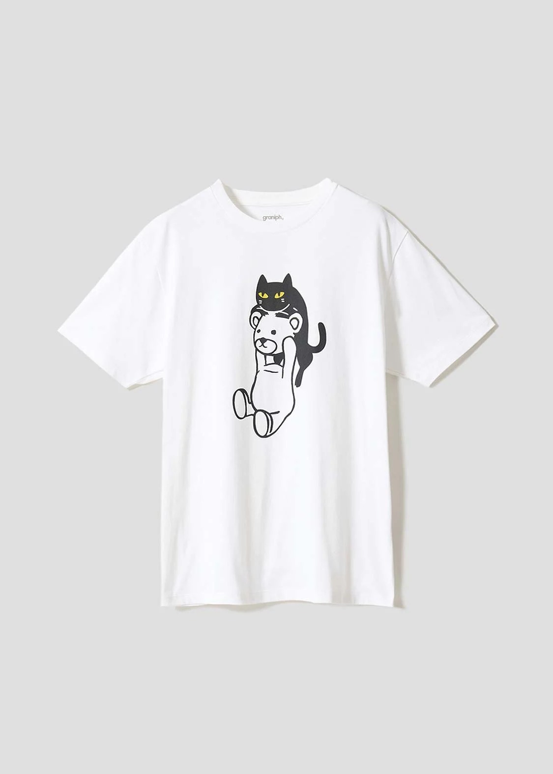 日本預訂 graniph GH Nekokaburi Control Bear | T-shirt