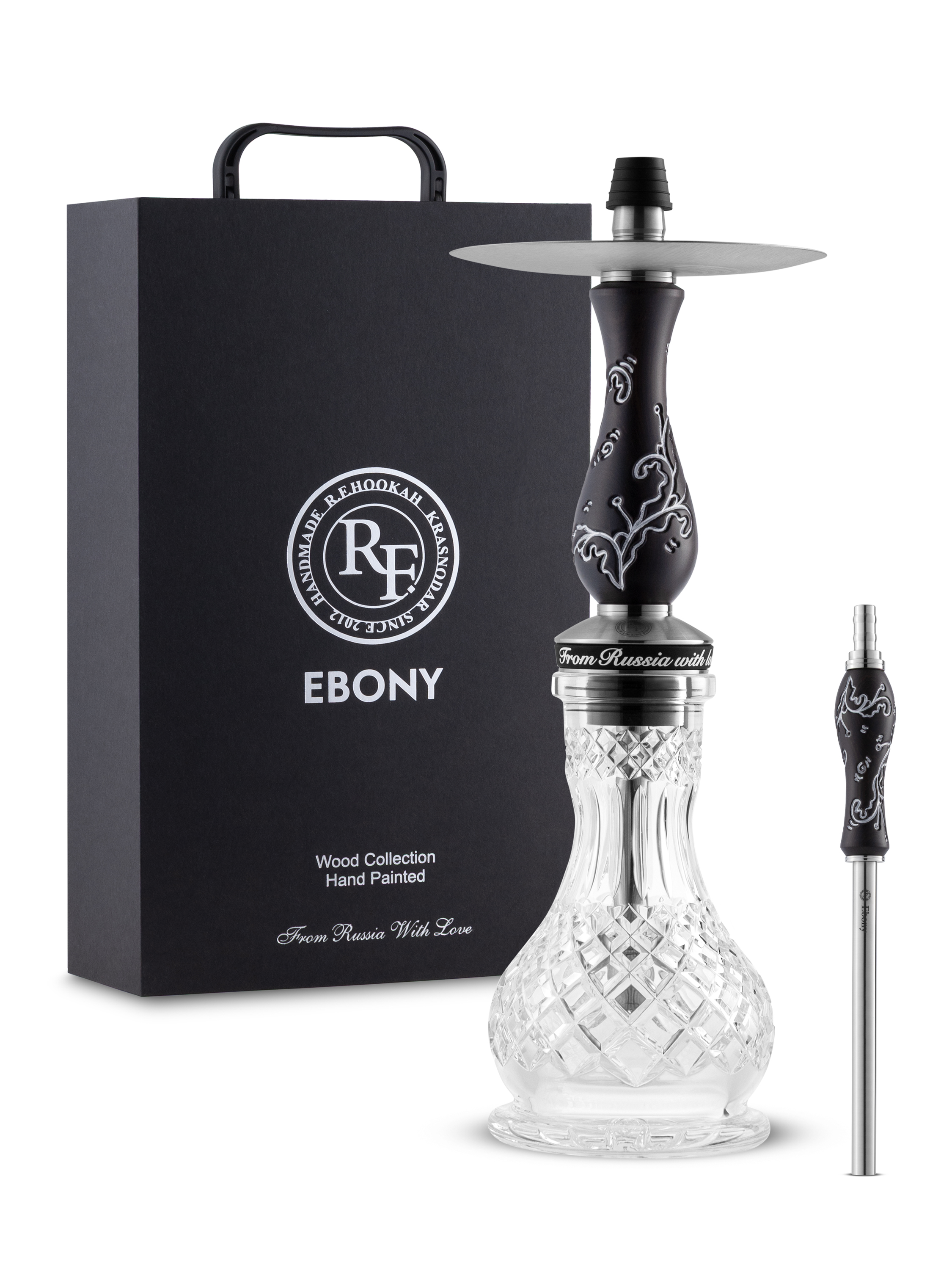 RF hookah - mini-ebony - silver