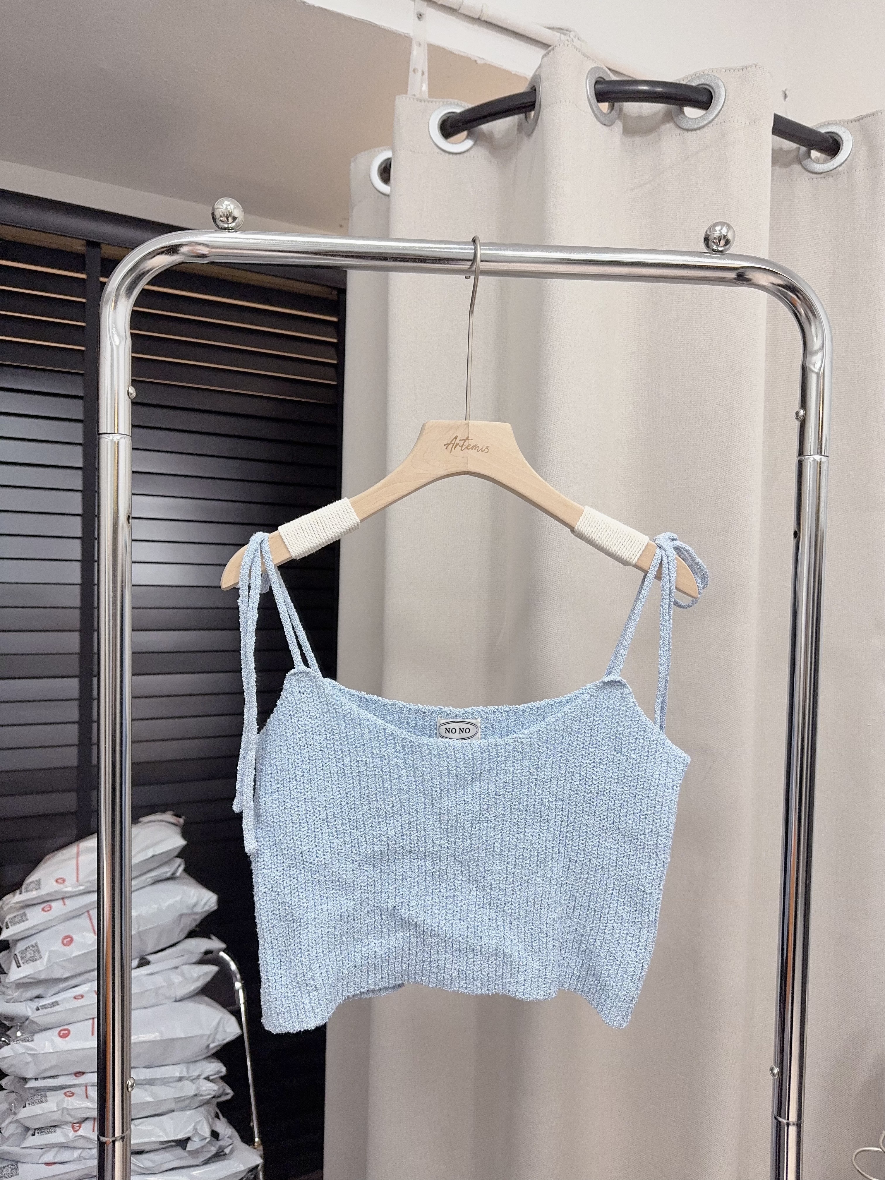 baby blue針織背心