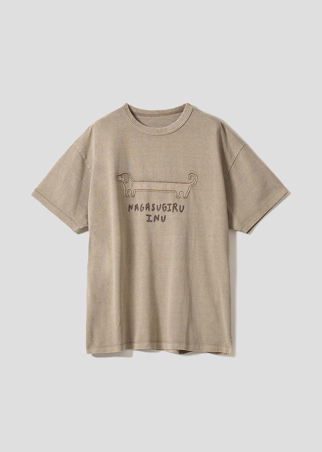 日本預訂 graniph GH Nagasugiruinu | Pigment Big Silhouette T-shirt