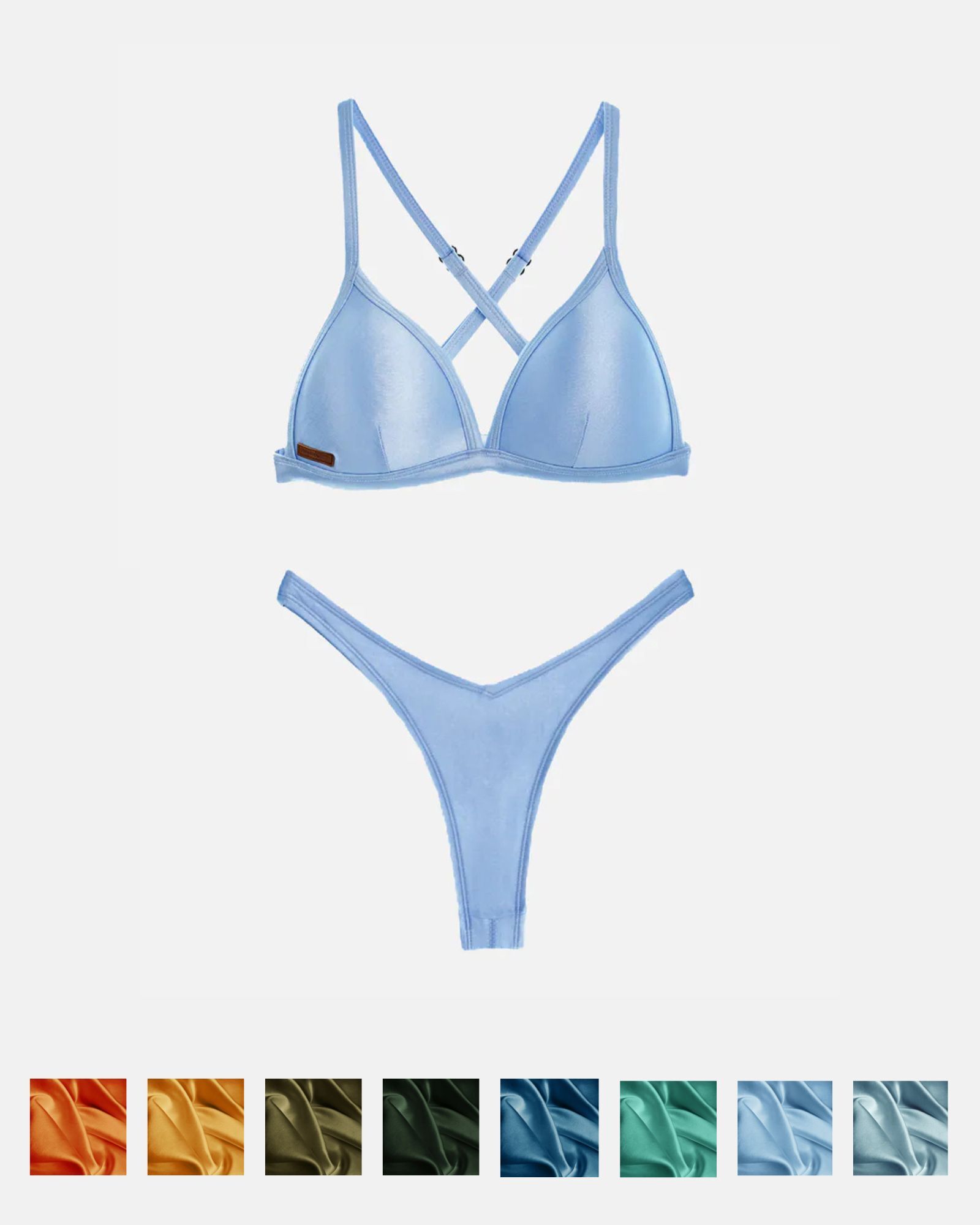 【絲光8色】UPii+VEW 三角美胸背勾x海鷗丁套組