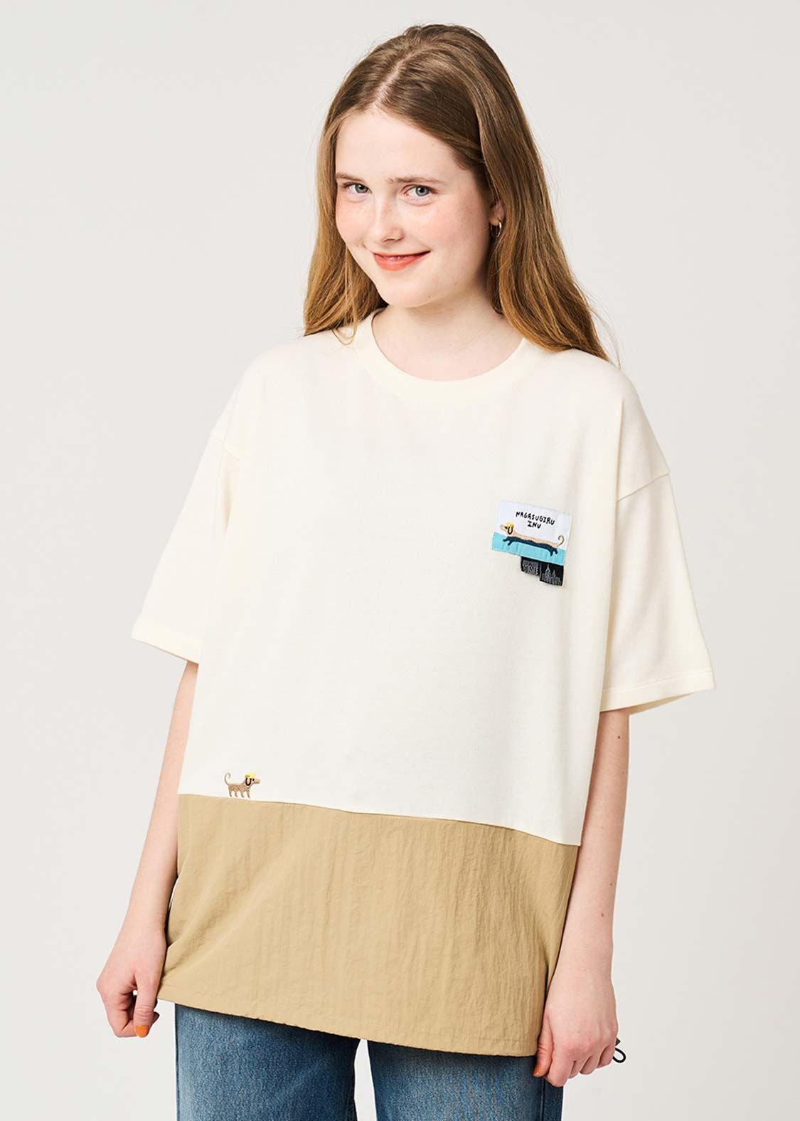 日本預訂 graniph GH Nagasugiruinu New York Time | Big silhouette T-shirt