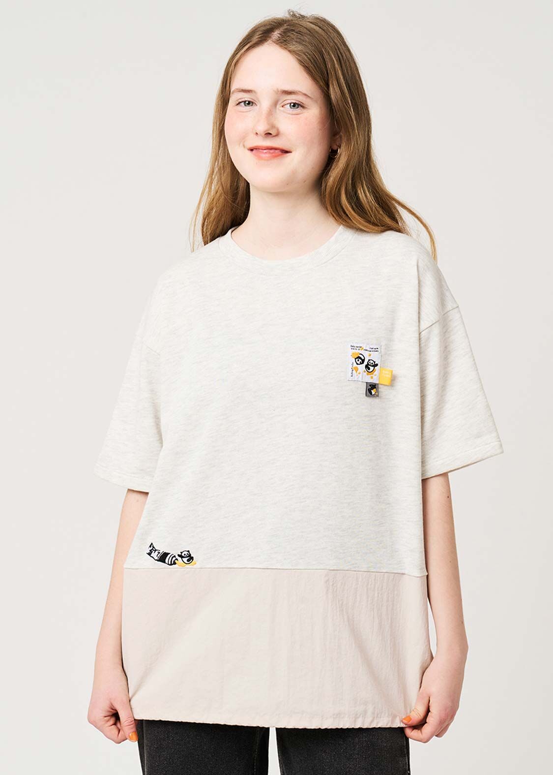 日本預訂 graniph GH Rolling Pandas Painting | Oversized T-shirt