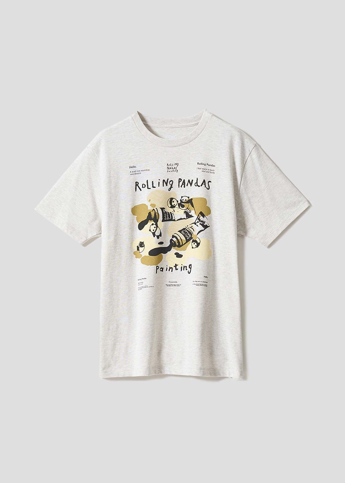 日本預訂 graniph GH Rolling Pandas Painting | T-shirt