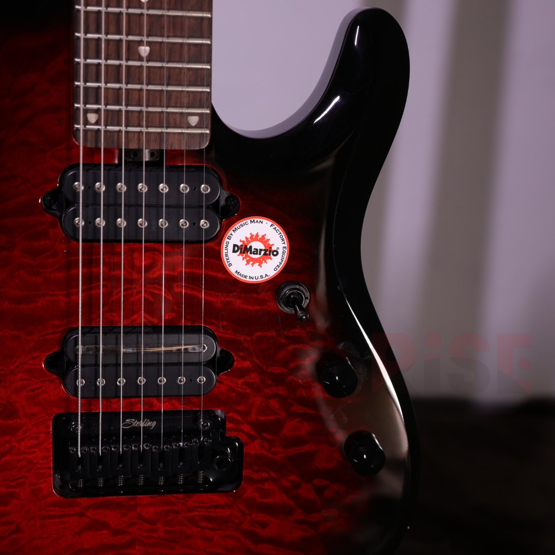特價出清Sterling by Music man JP170D 簽名款7弦電吉他含原廠袋