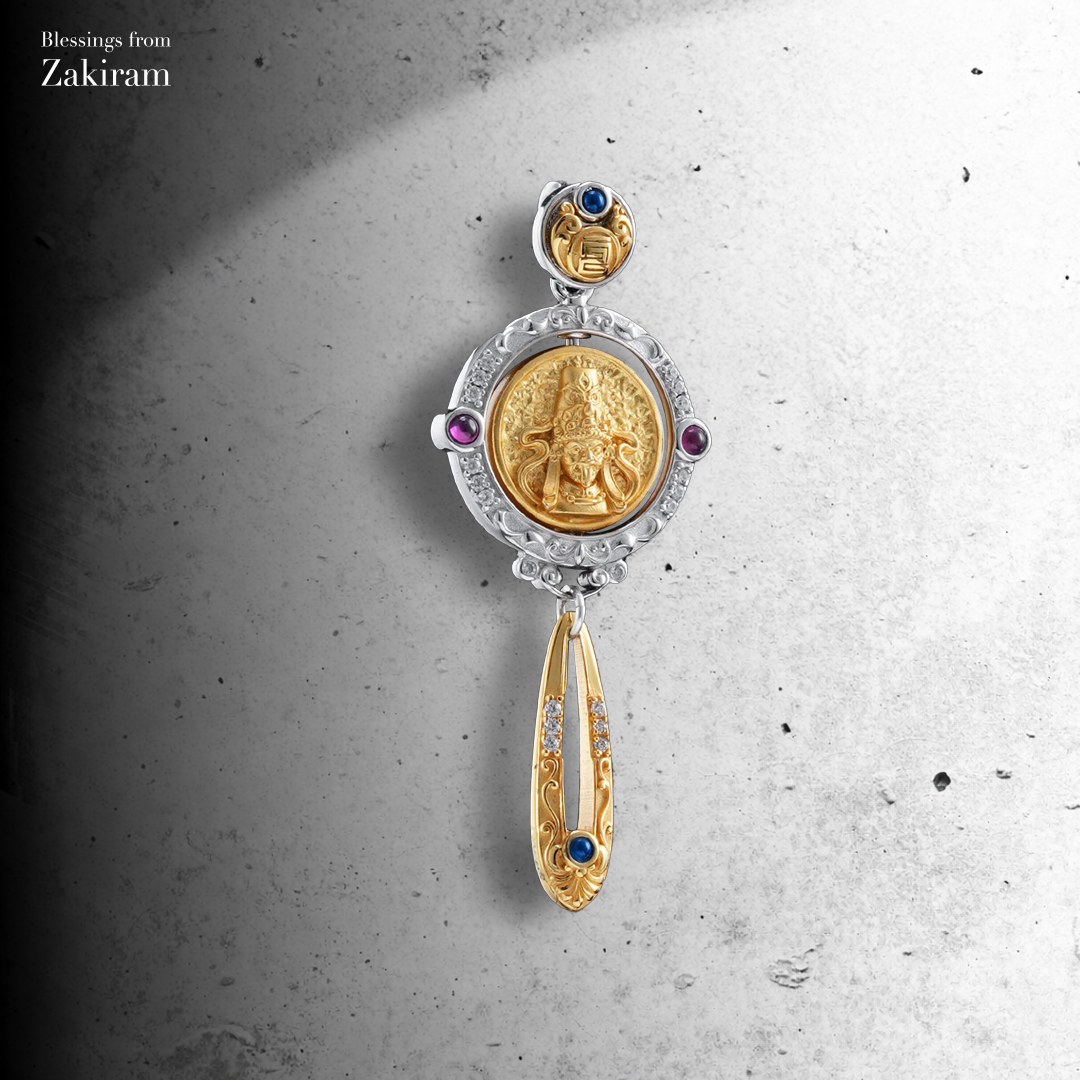 扎基拉姆 種子字 轉經輪 吊墜