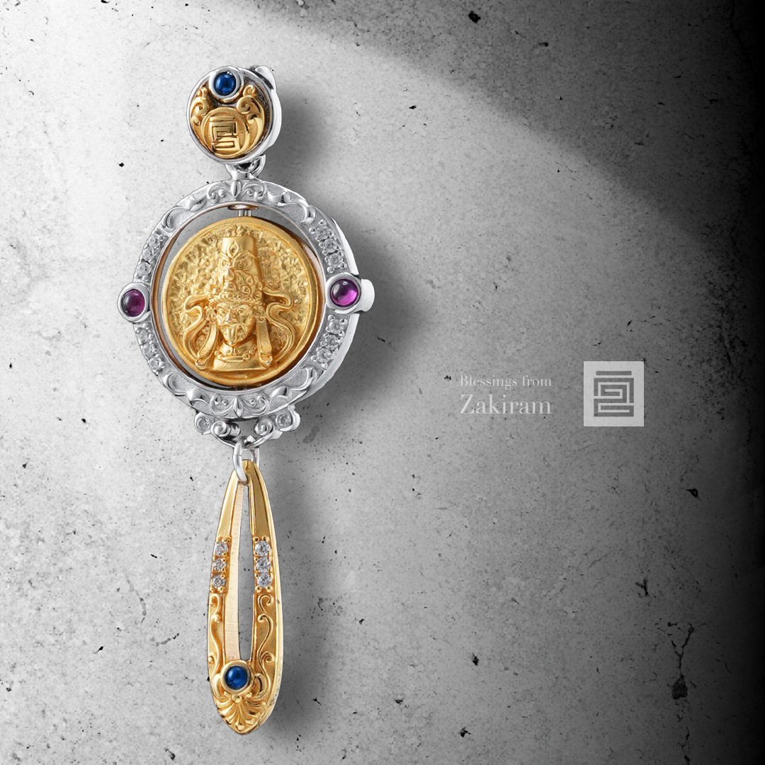 扎基拉姆 種子字 轉經輪 吊墜