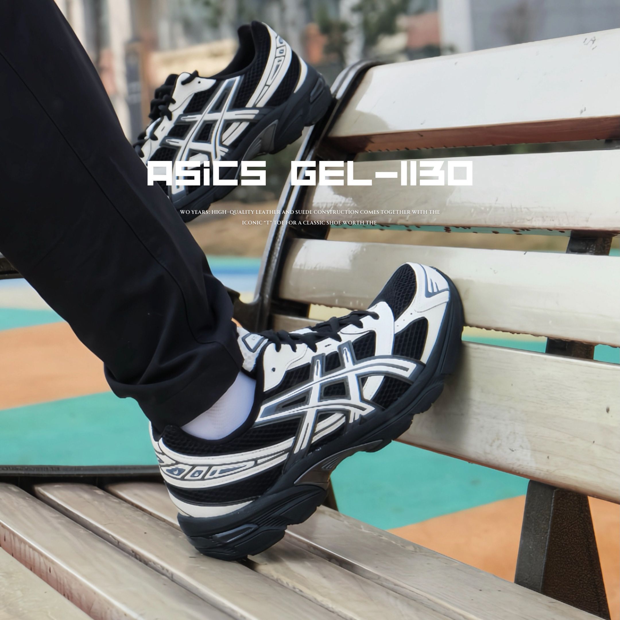 NICEDAY 代購 Asics Gel-1130 白黑 黑白 網眼 機能 跑步 慢跑 1203A759-104