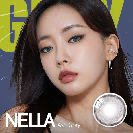 [23/02 - 06/03] OLENS Nella ASH GRAY 1Month Soft Contact Lens [2P x 2PACKS]