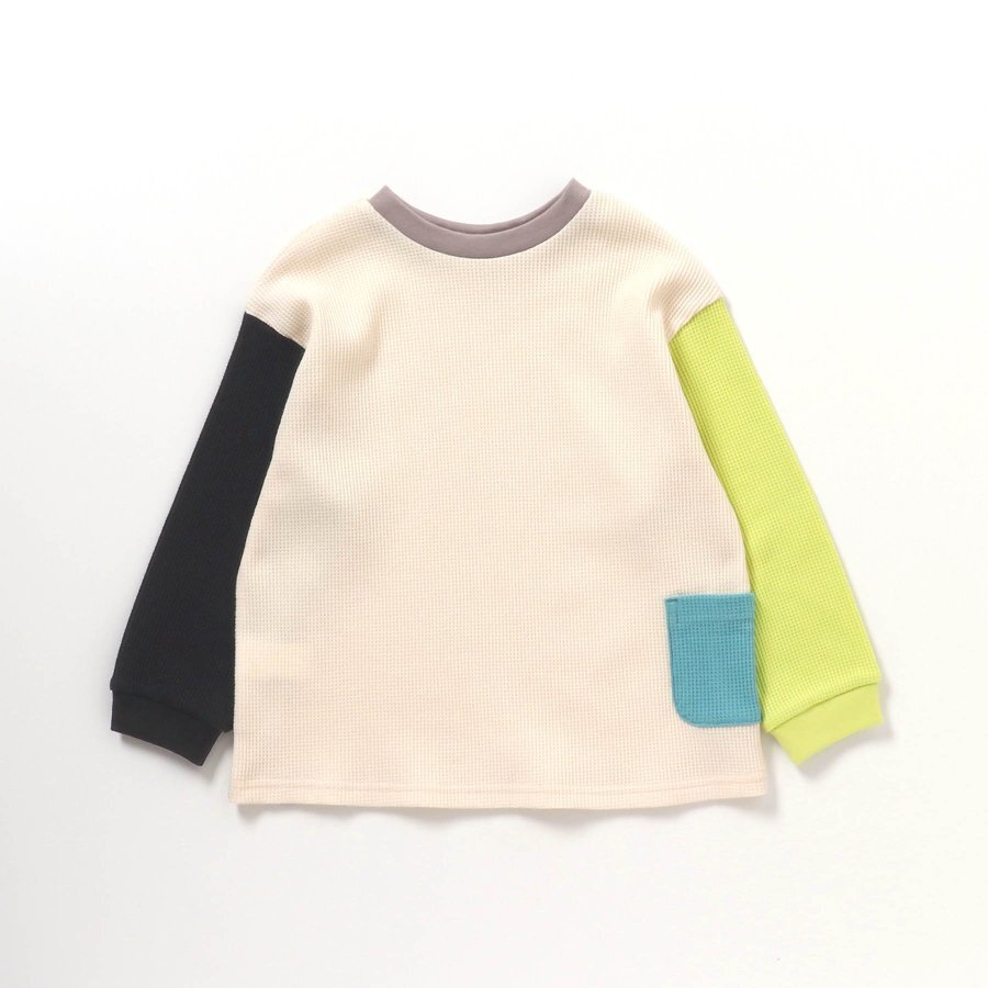 日本🇯🇵BREEZE 華夫格拼接上衣(90-140)