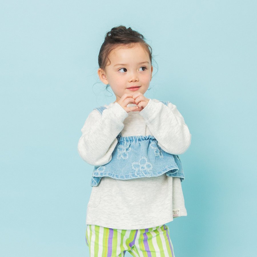 日本🇯🇵BREEZE 華夫格拼接上衣(90-140)