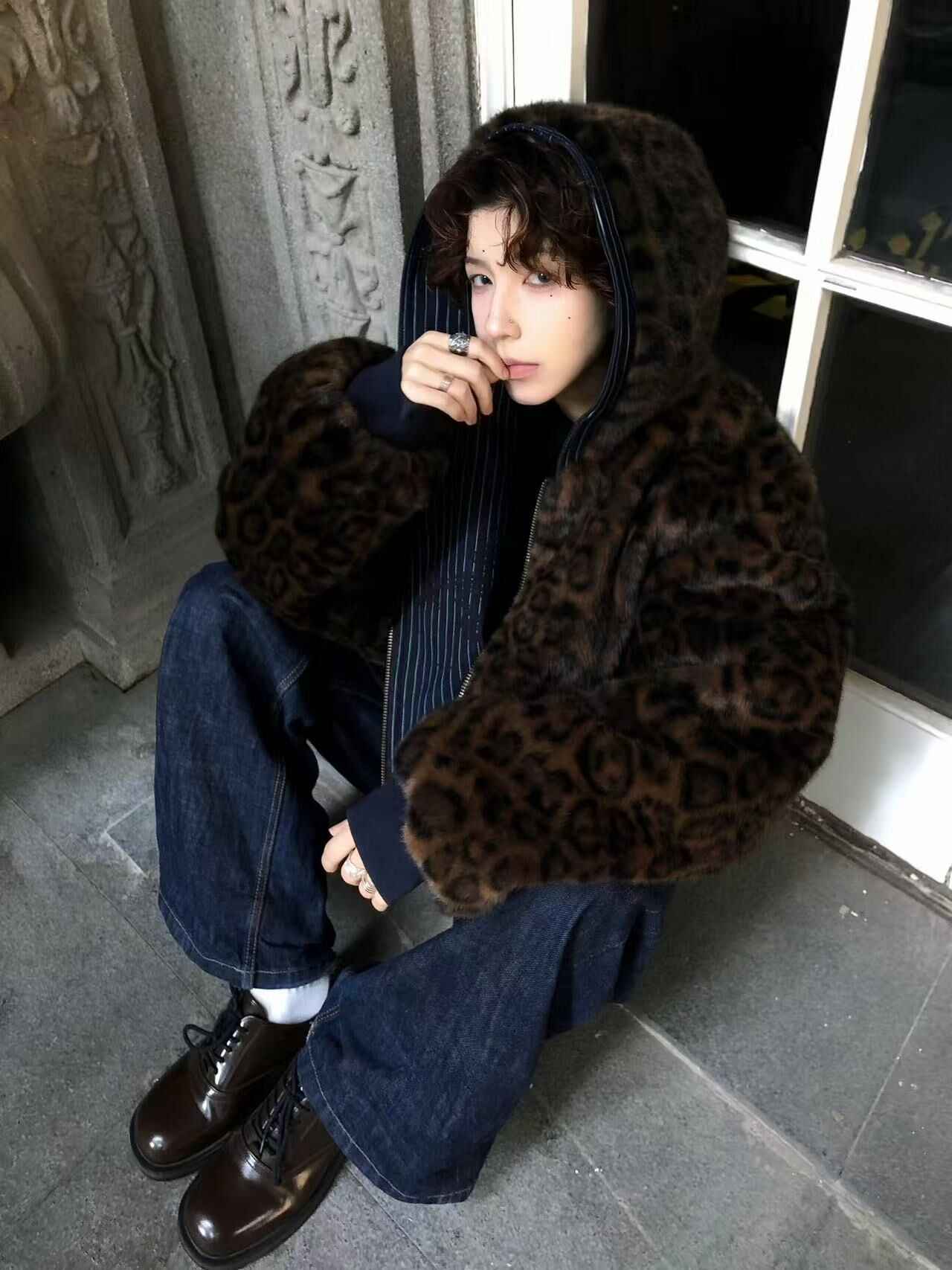 代購-老錢方頭 德比鞋 厚底 百搭 cleanfit 英倫 皮鞋 男女同款