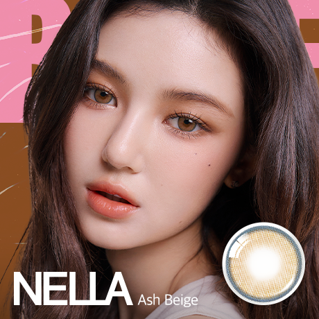 [23/02 - 06/03] OLENS Nella ASH BEIGE 1Month Soft Contact Lens [2P x 2PACKS]