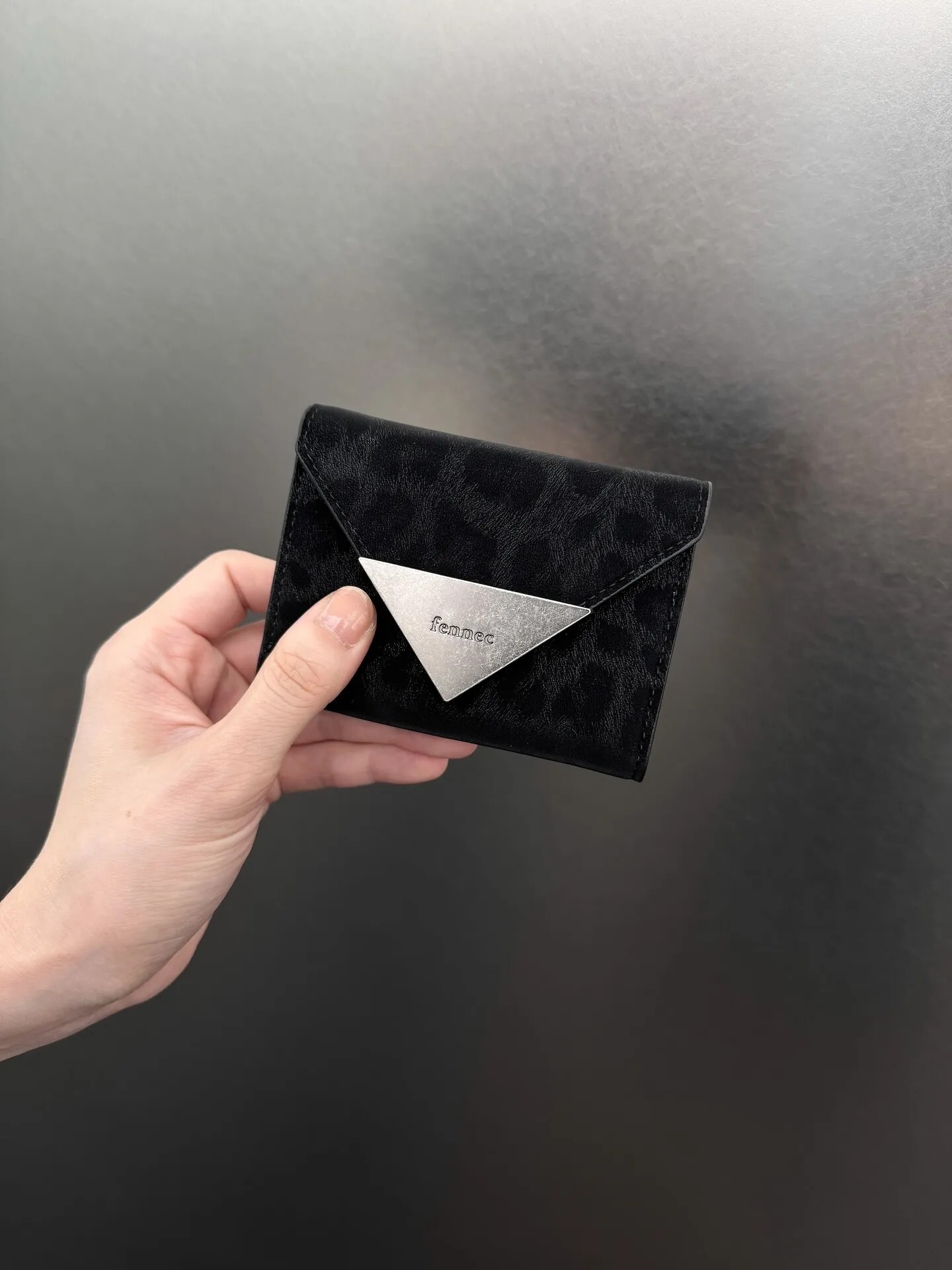 【預購】韓國代購 Fennec LEOPARD 豹紋系列 秋冬新款 三折 拉鍊 零錢袋 錢包 短夾