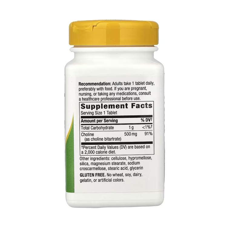 美國Nature's Way 膽鹼500 毫克,100粒裝