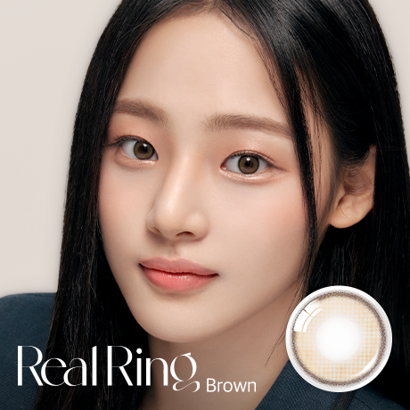 [23/02 - 06/03] OLENS Real Ring BROWN 1Month Soft Contact Lens [2P x 2PACKS]