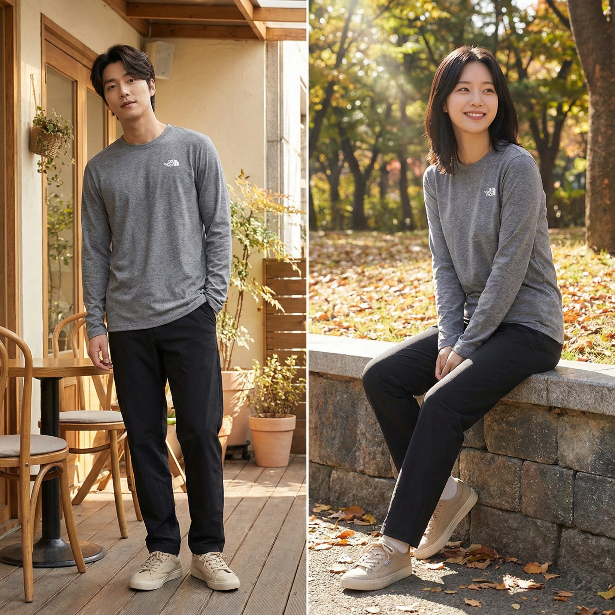 【預購】The North FaceMen H022314   Men's Never Stop Exploring 經典標語長袖 T 恤