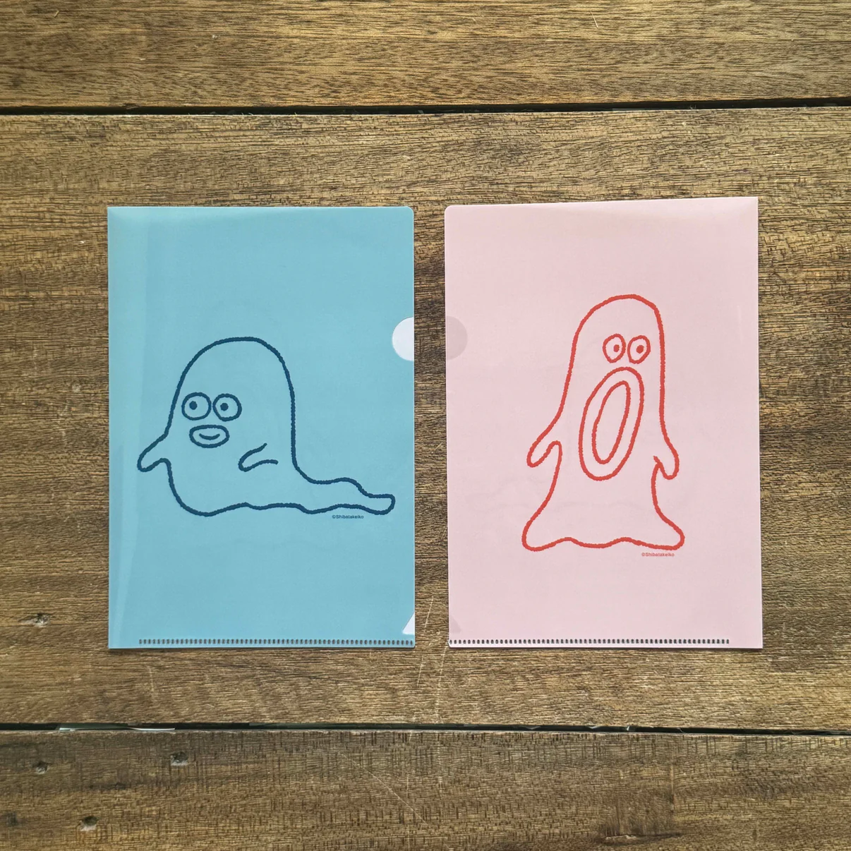 【水縞 × 柴田ケイコ】小幽靈 A5 L型資料夾Ｓ / 水縞 JAPAN