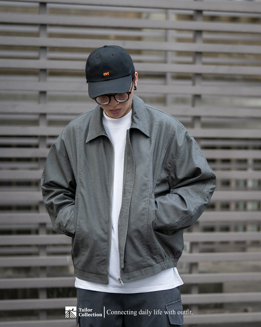 #預購 Tailor collection 拼接翻領夾克外套 兩色