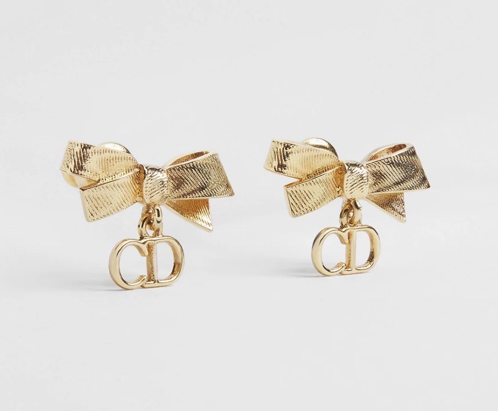 Dior Bow CD Earrings