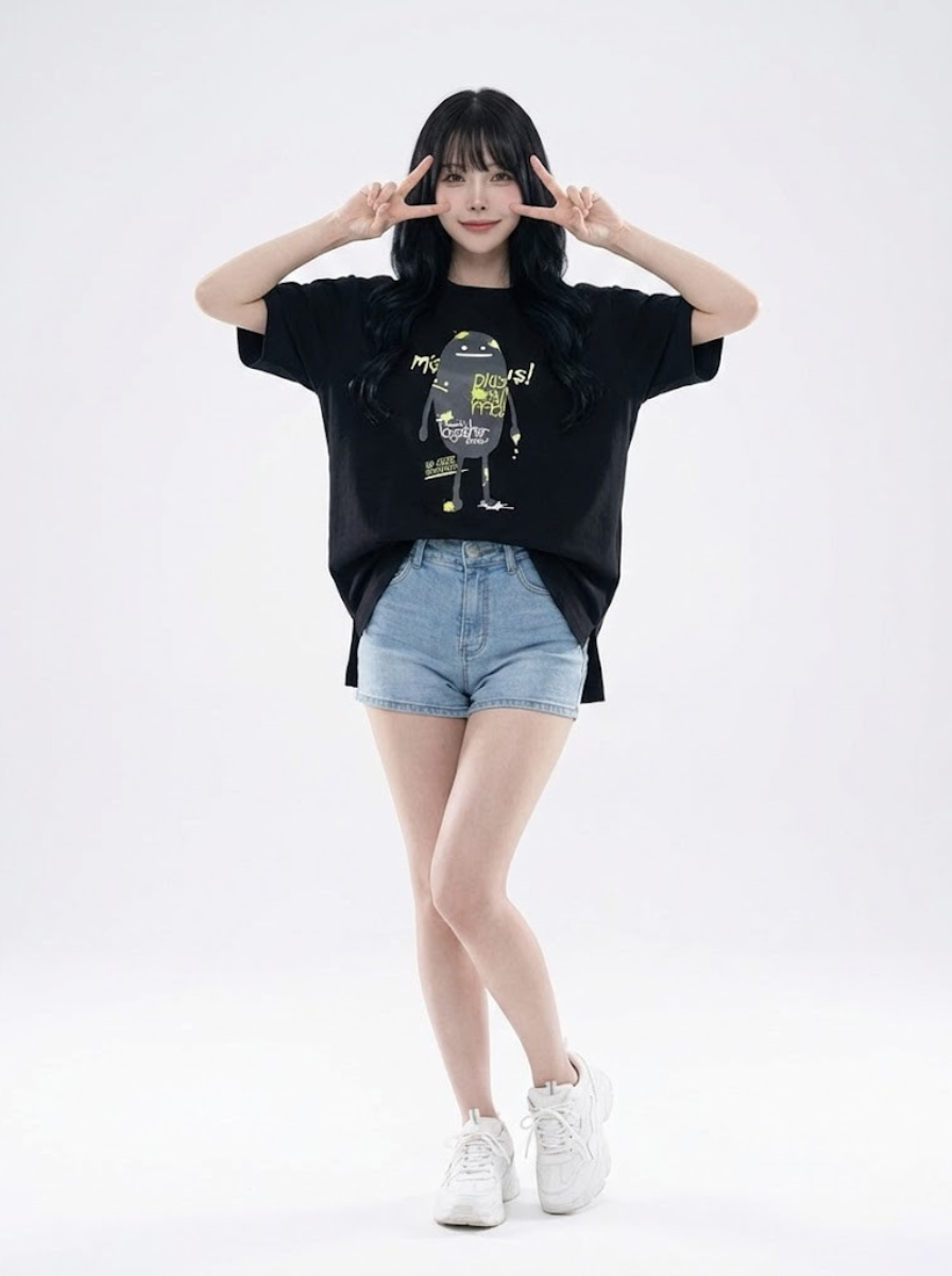 日本預訂 graniph GH Beautiful Shadow - Graffiti Paint | T-shirt