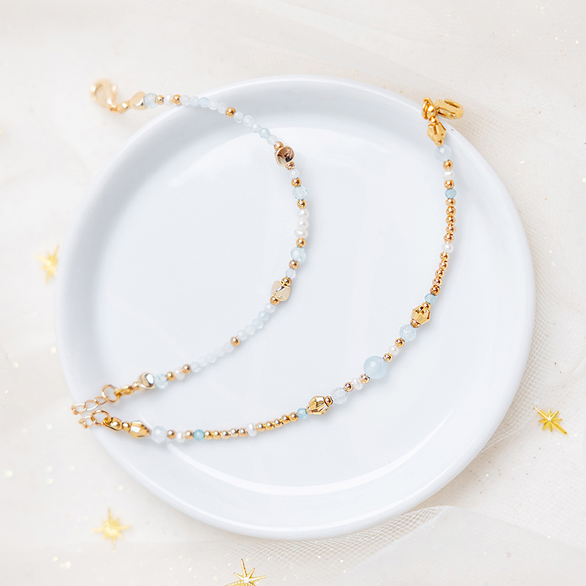 《滿額贈》今夜星辰 – 3月誕生石 – 手鍊