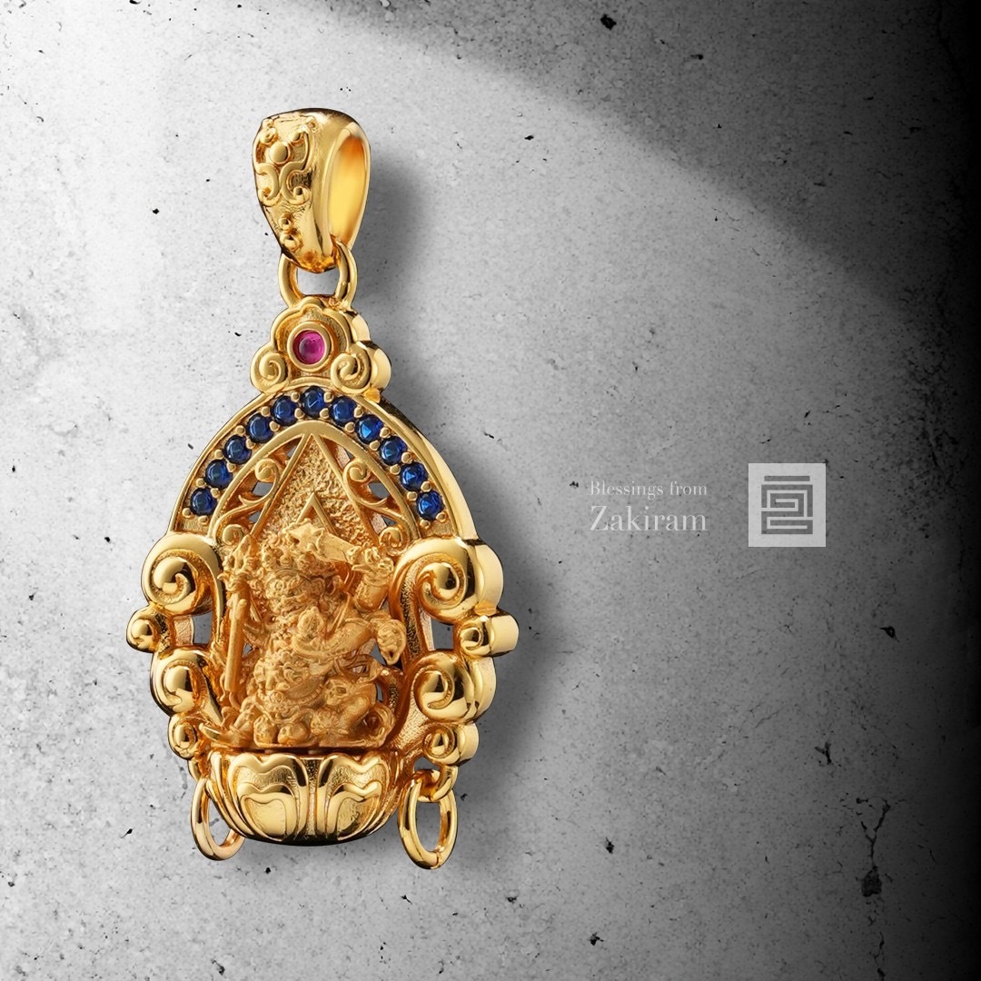 靈赫宮 大黑天 金尊蓮花吊墜